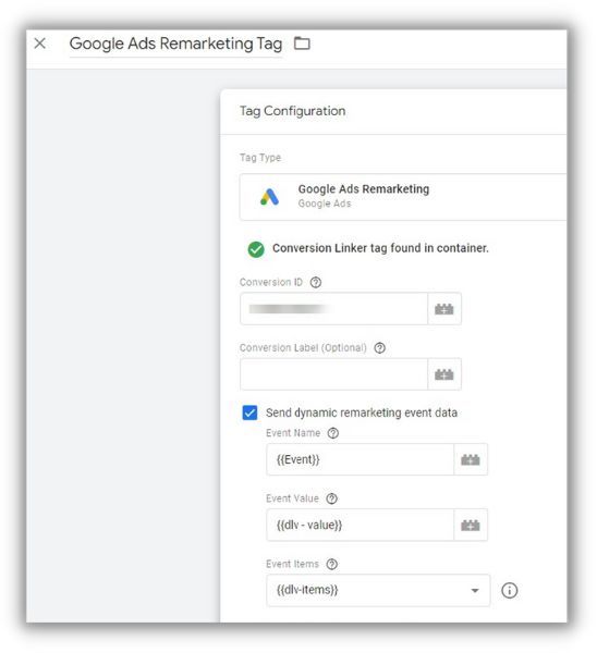 how to set up dynamic remarketing for retail