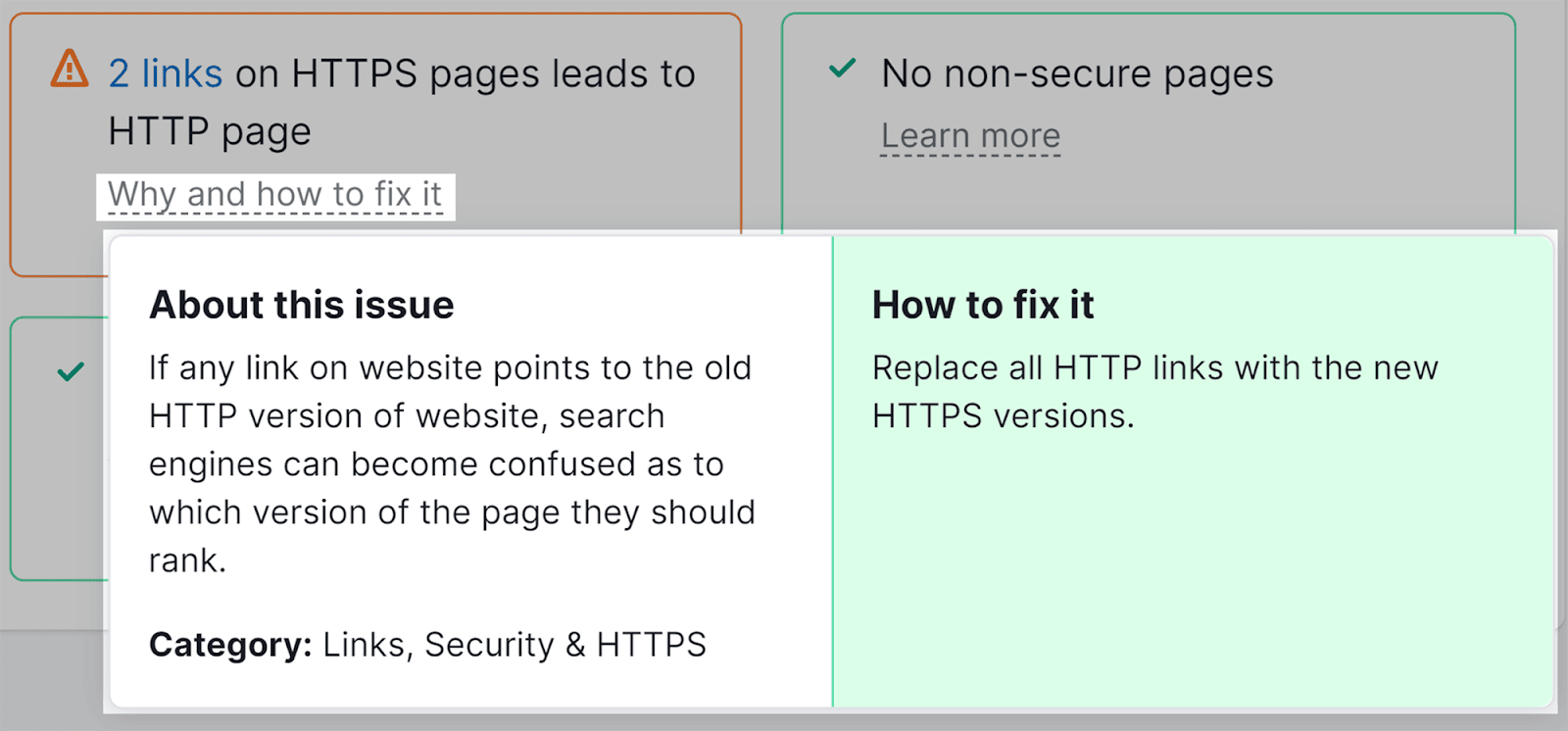 Audit issues and possible fixes