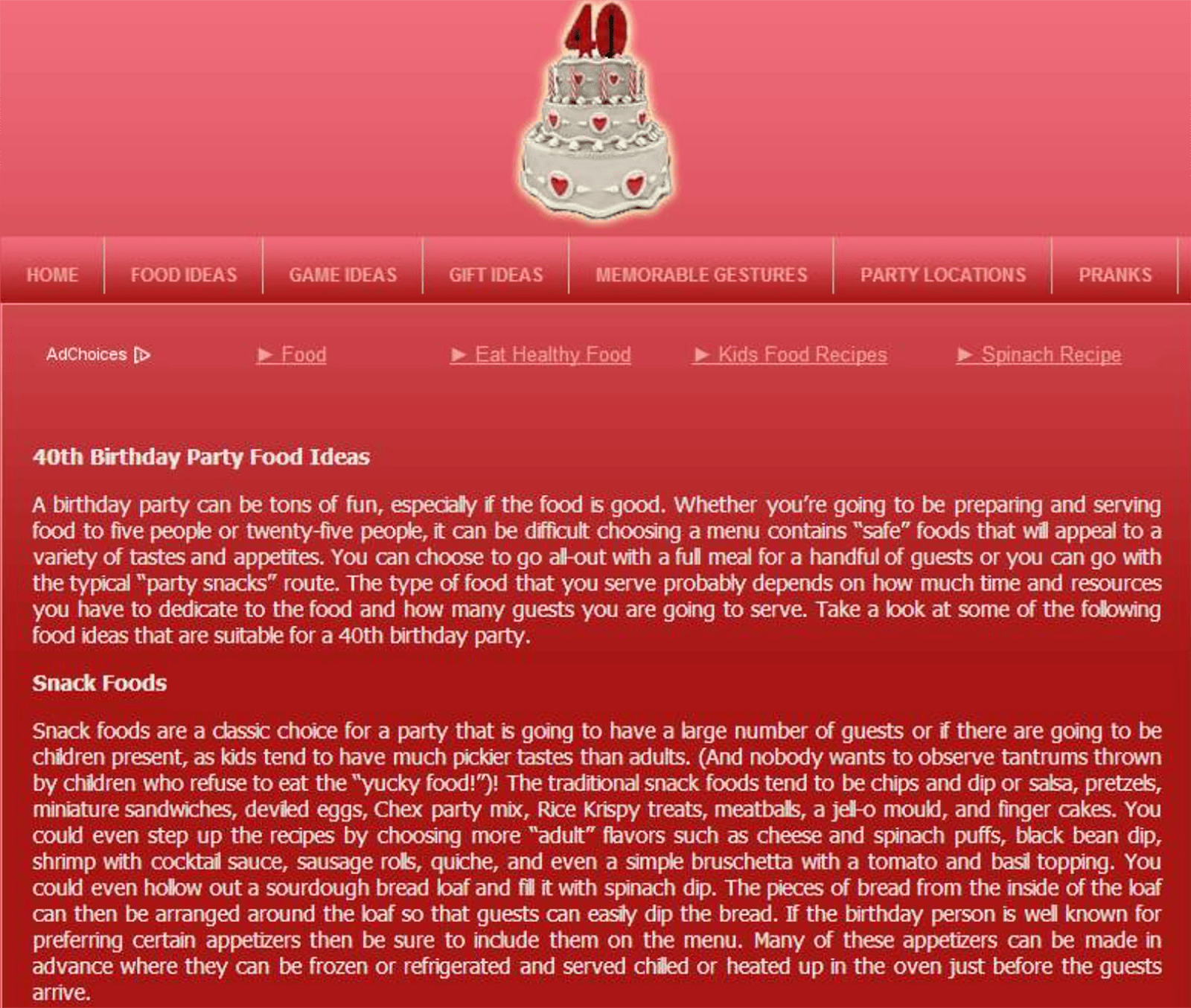 Sample page with E-E-A-T issues
