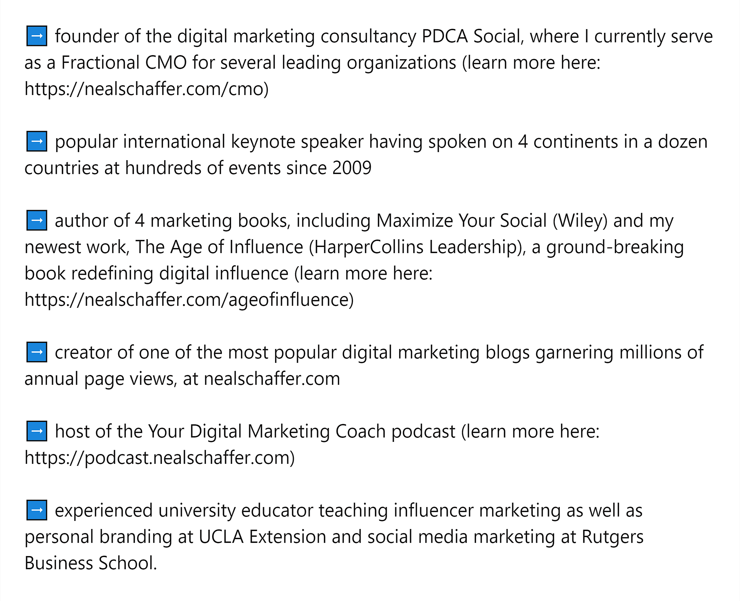 LinkedIn – Profile – About – Highlights LinkedIn – Profile – About – Highlights