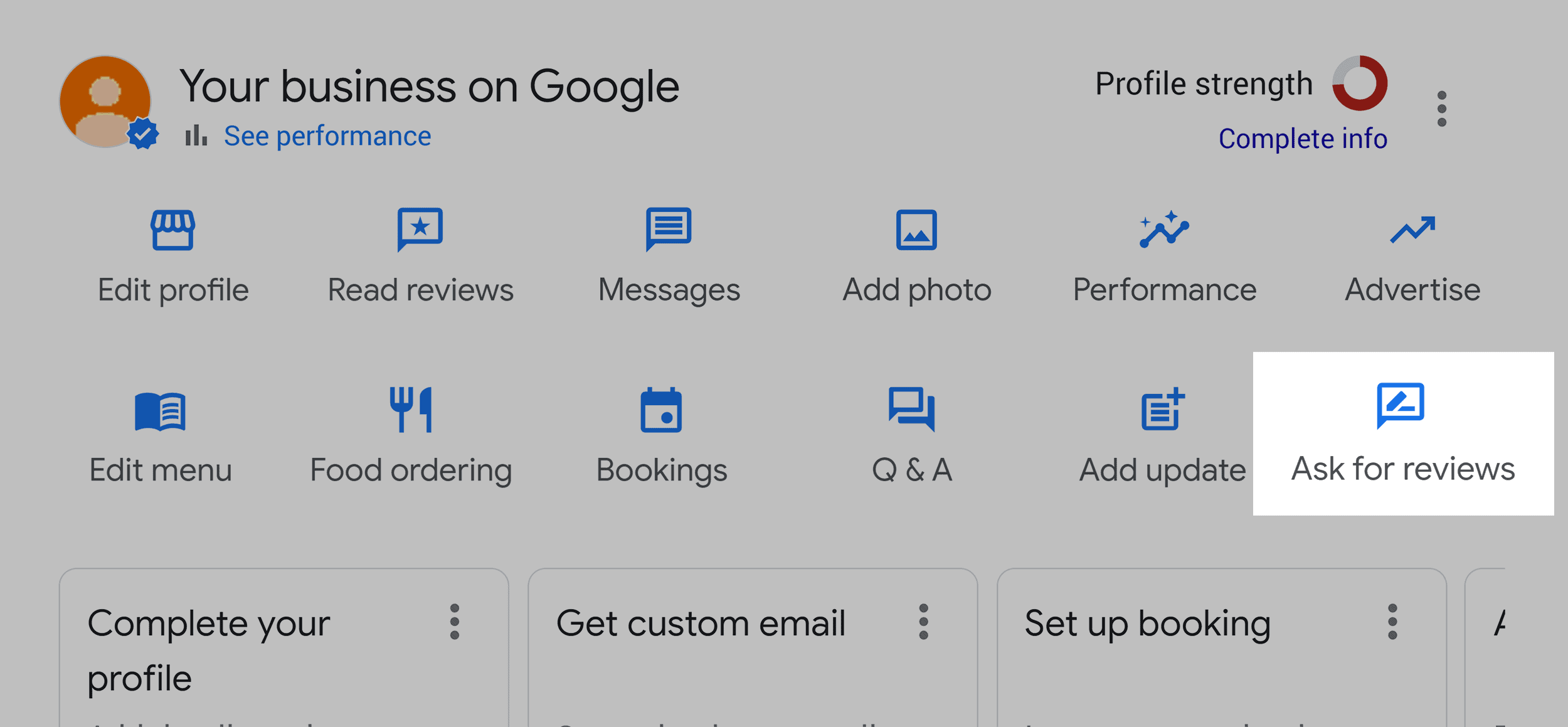 Google Business – Ask for reviews Google Business – Ask for reviews
