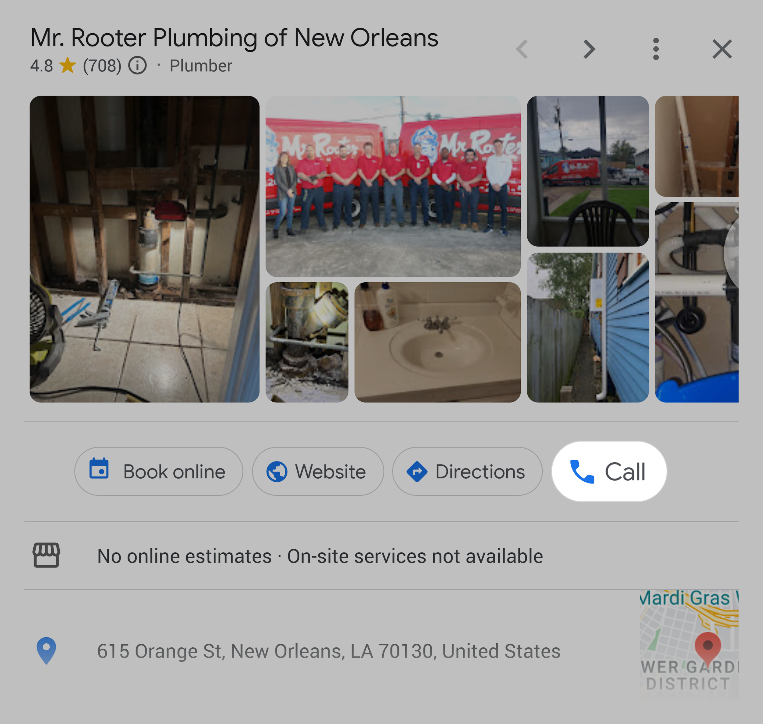 Google Map Pack – Call button Google Map Pack – Call button