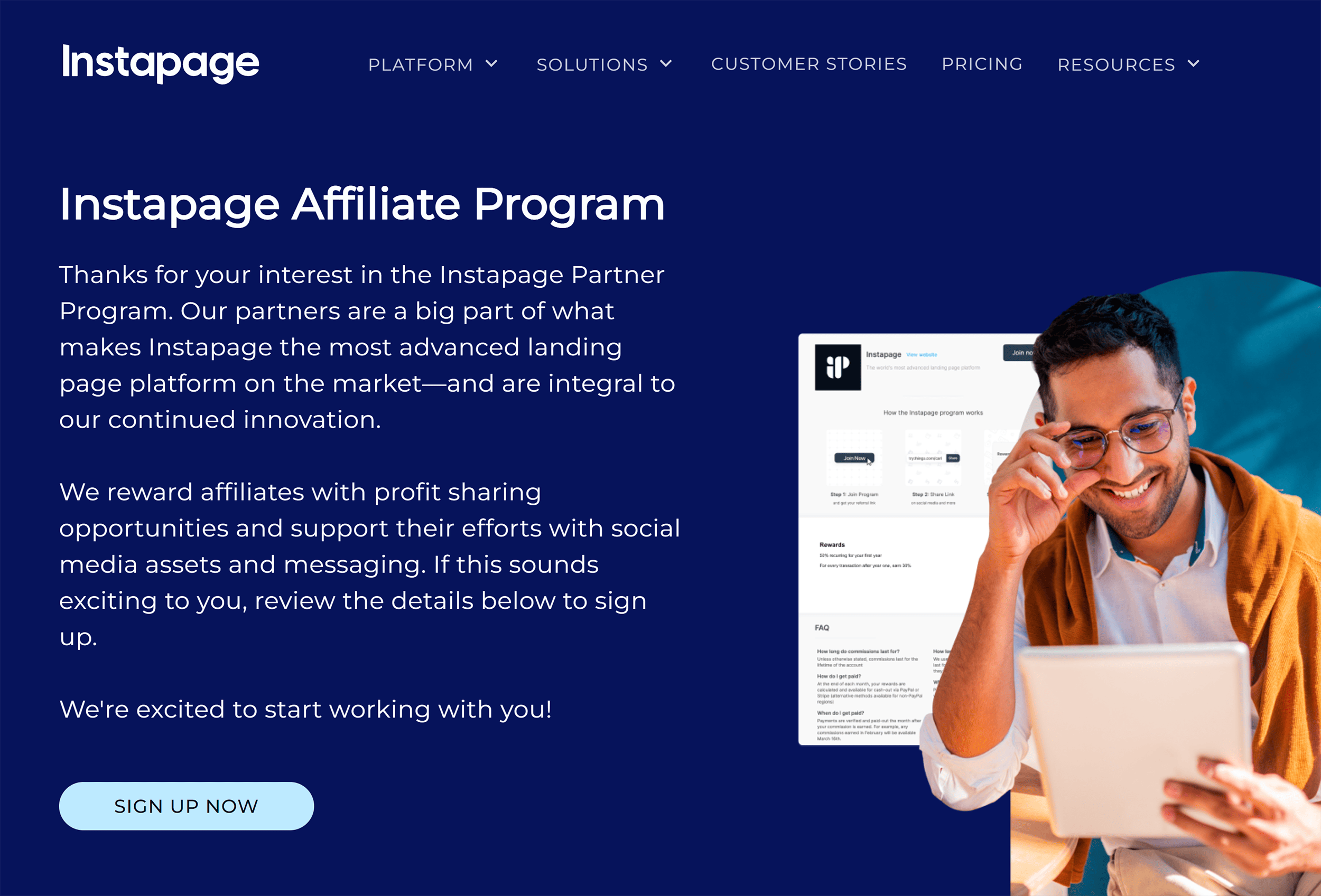 Instapage Affiliate Program