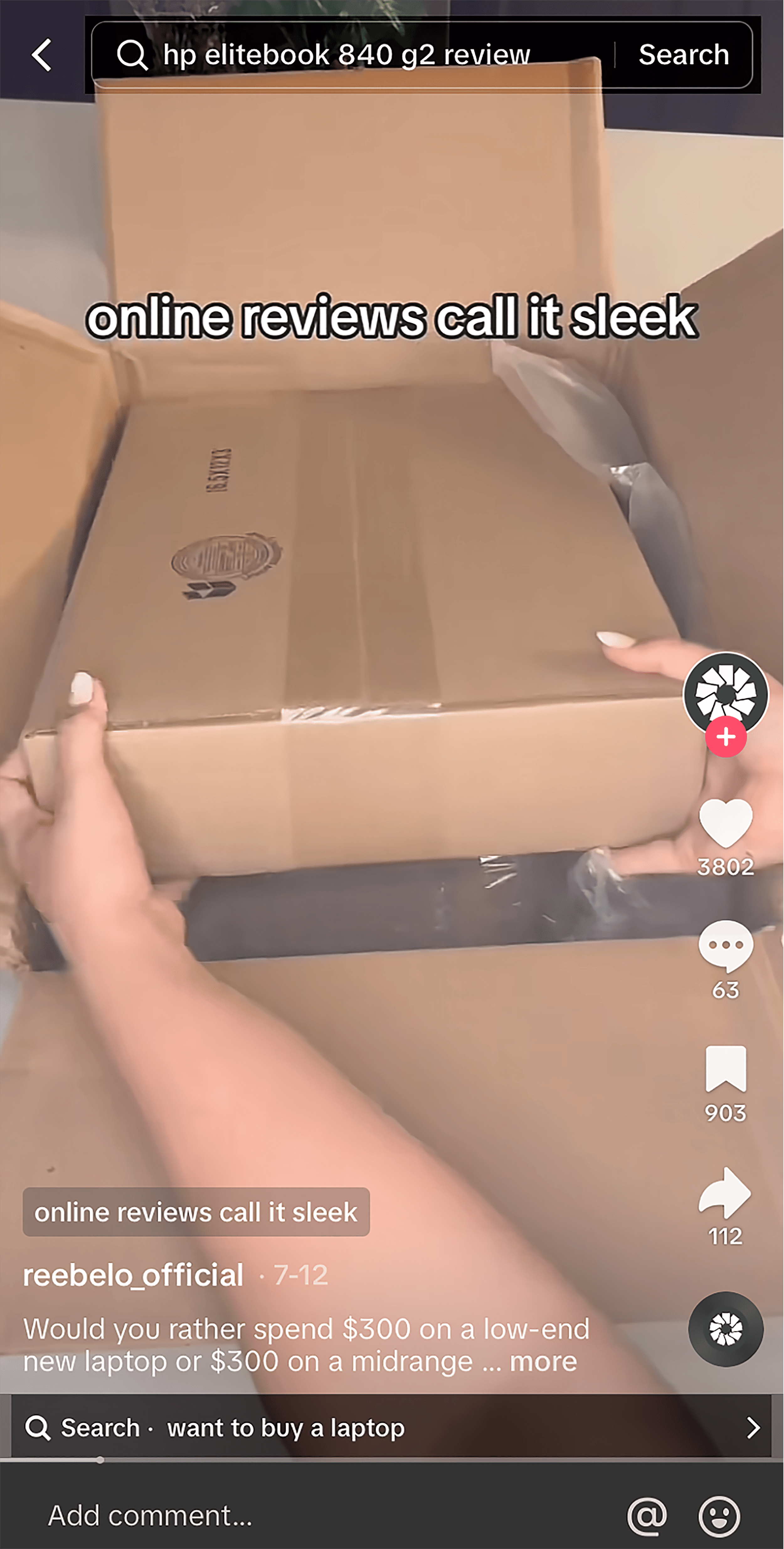 TikTok – Different search suggestions TikTok – Different search suggestions