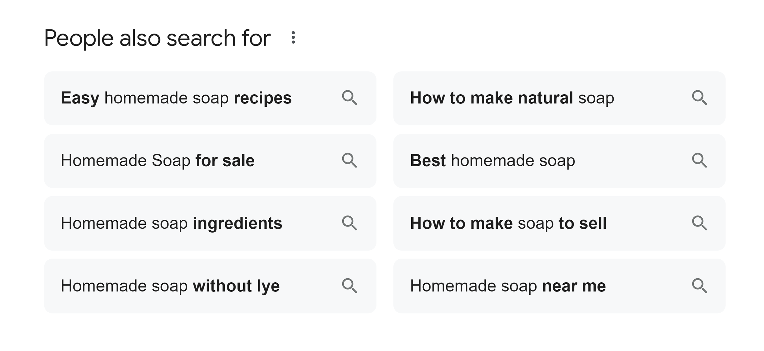 Homemade soap – Related searches