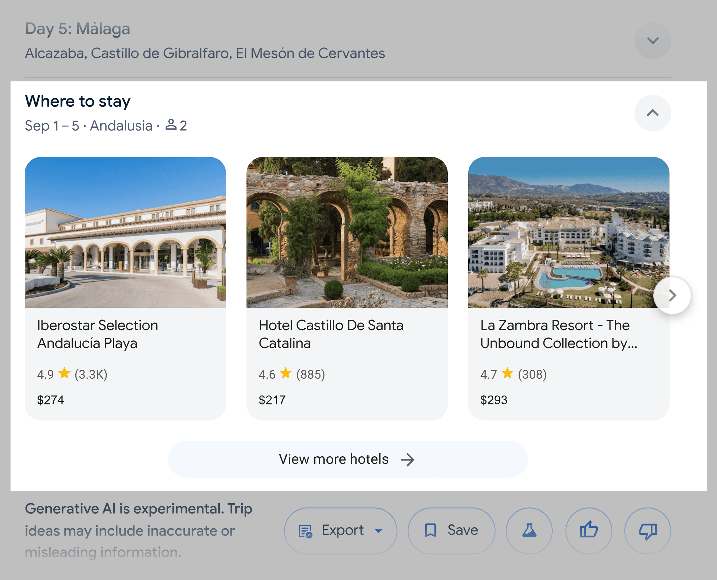 AI Overview – Where to stay