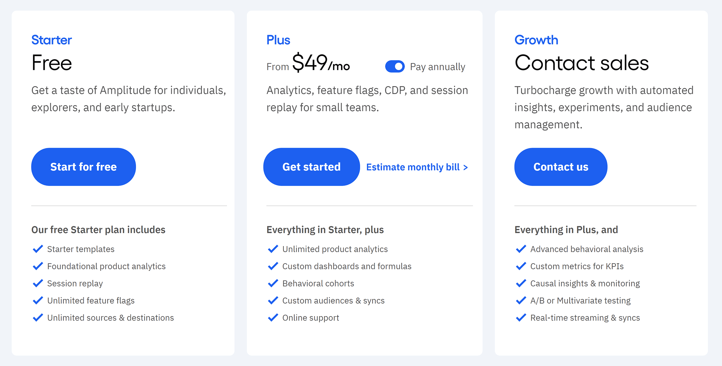 Amplitude – Pricing