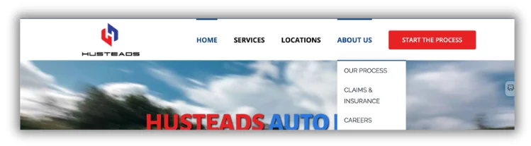 hubsteads site navigation