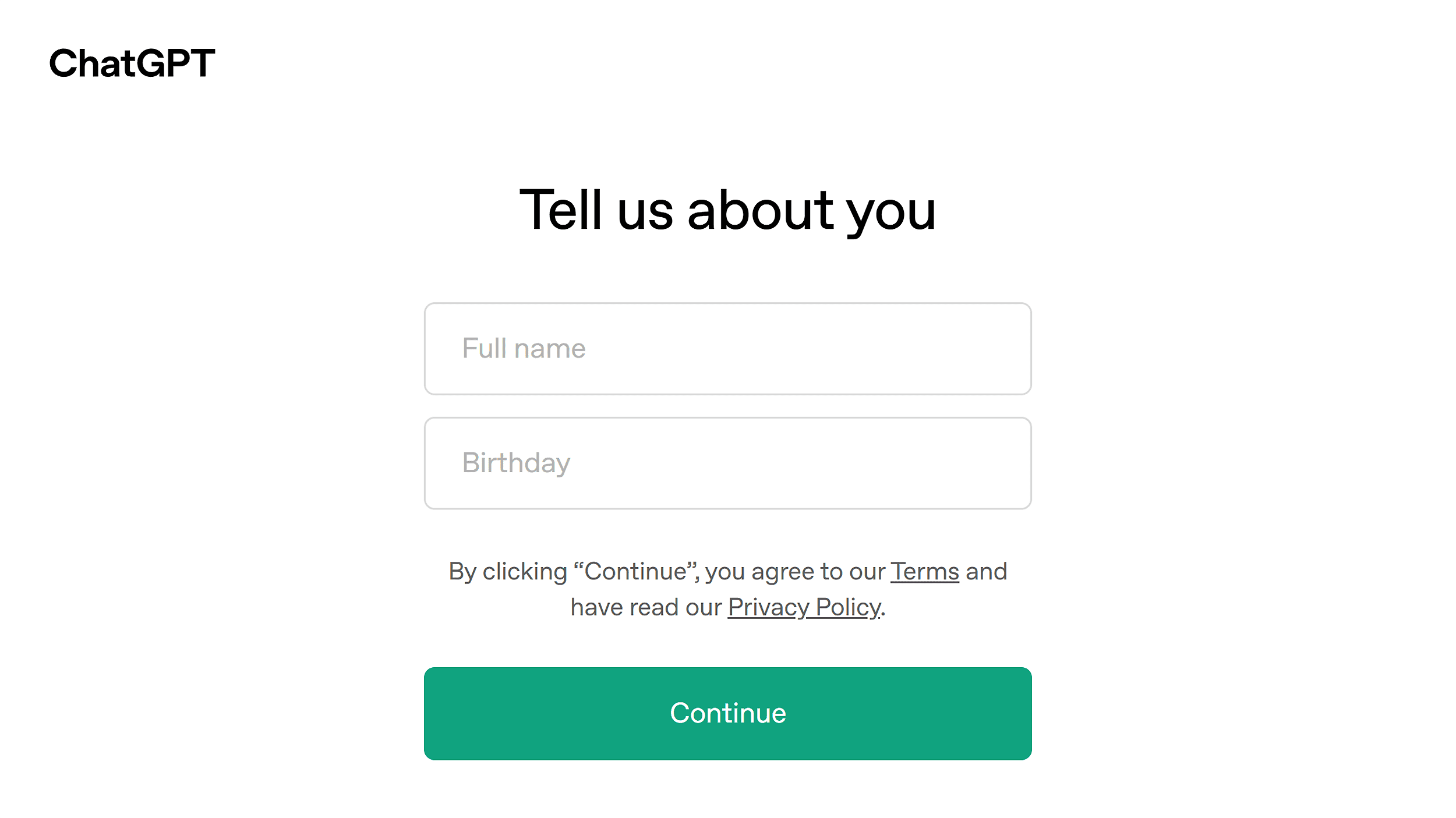 ChatGPT – Tell us about you