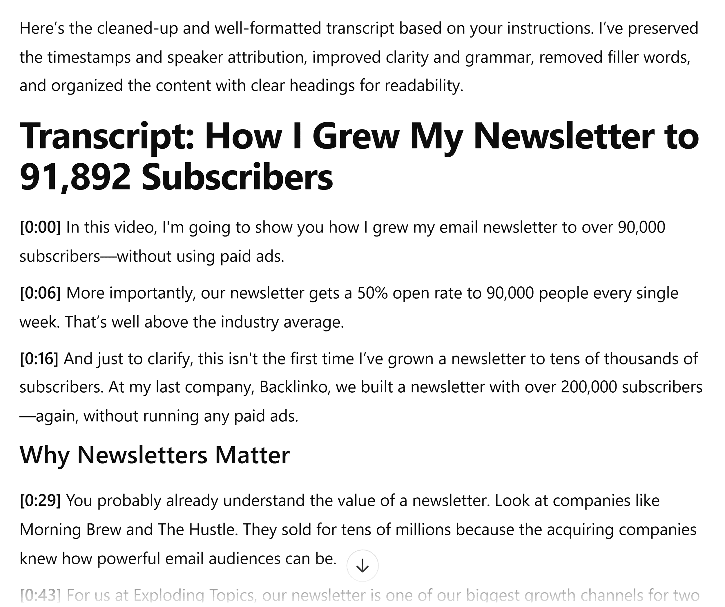 ChatGPT – Transcript edited