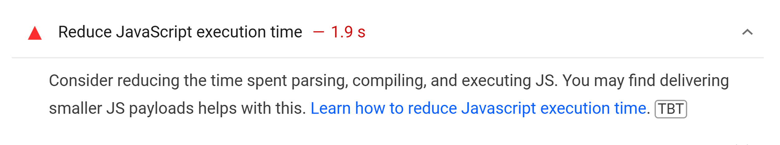 PageSpeed Insights – Reducing JavaScript execution time