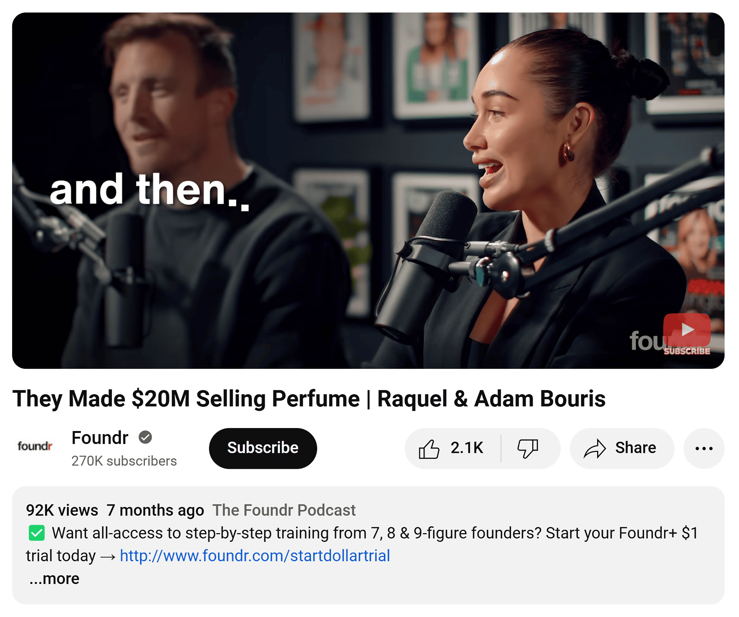 Youtube – Foundr Video