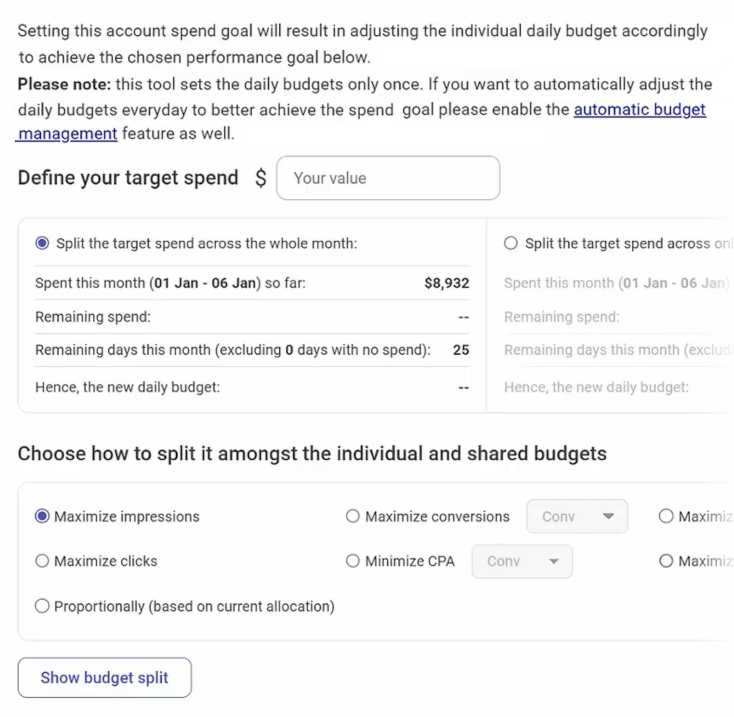Adalysis – Automatic budget management