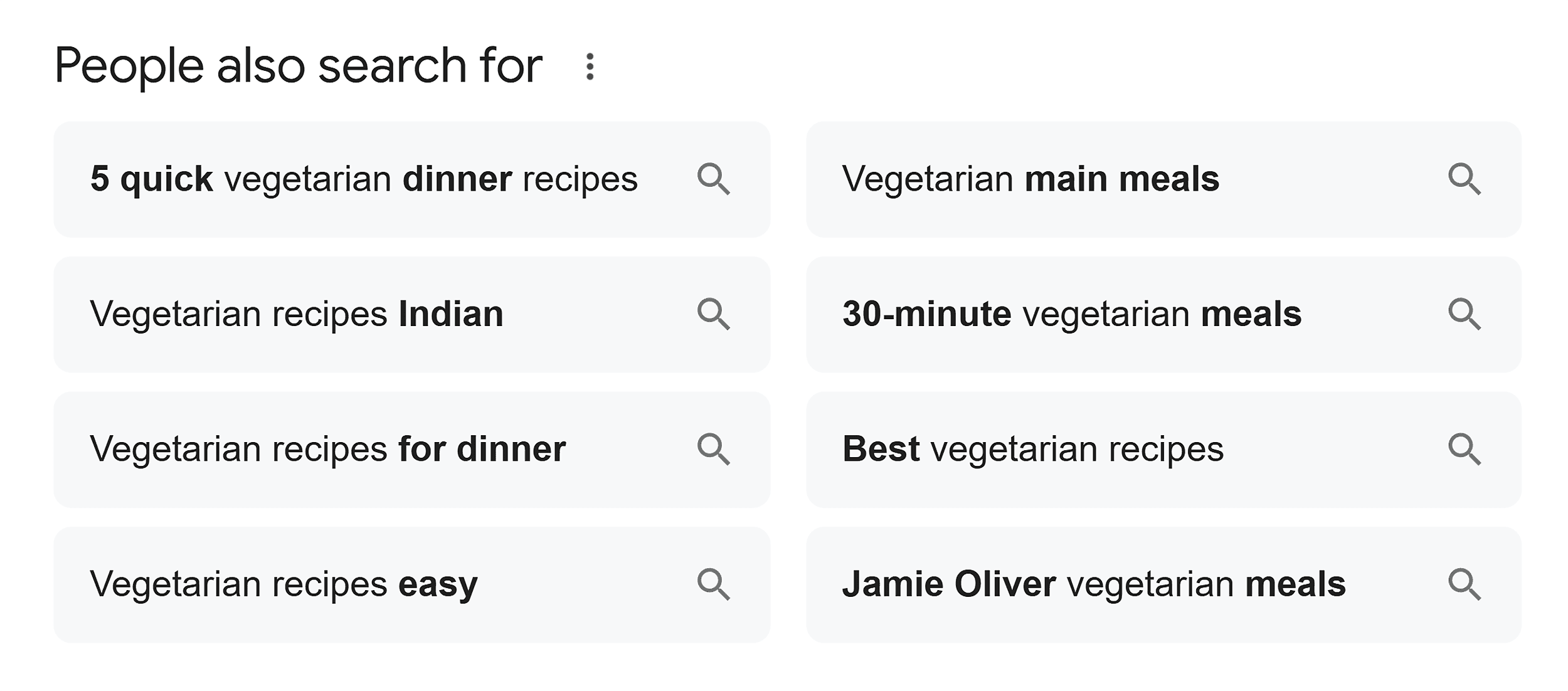 People also search for – Vegetarian recipes