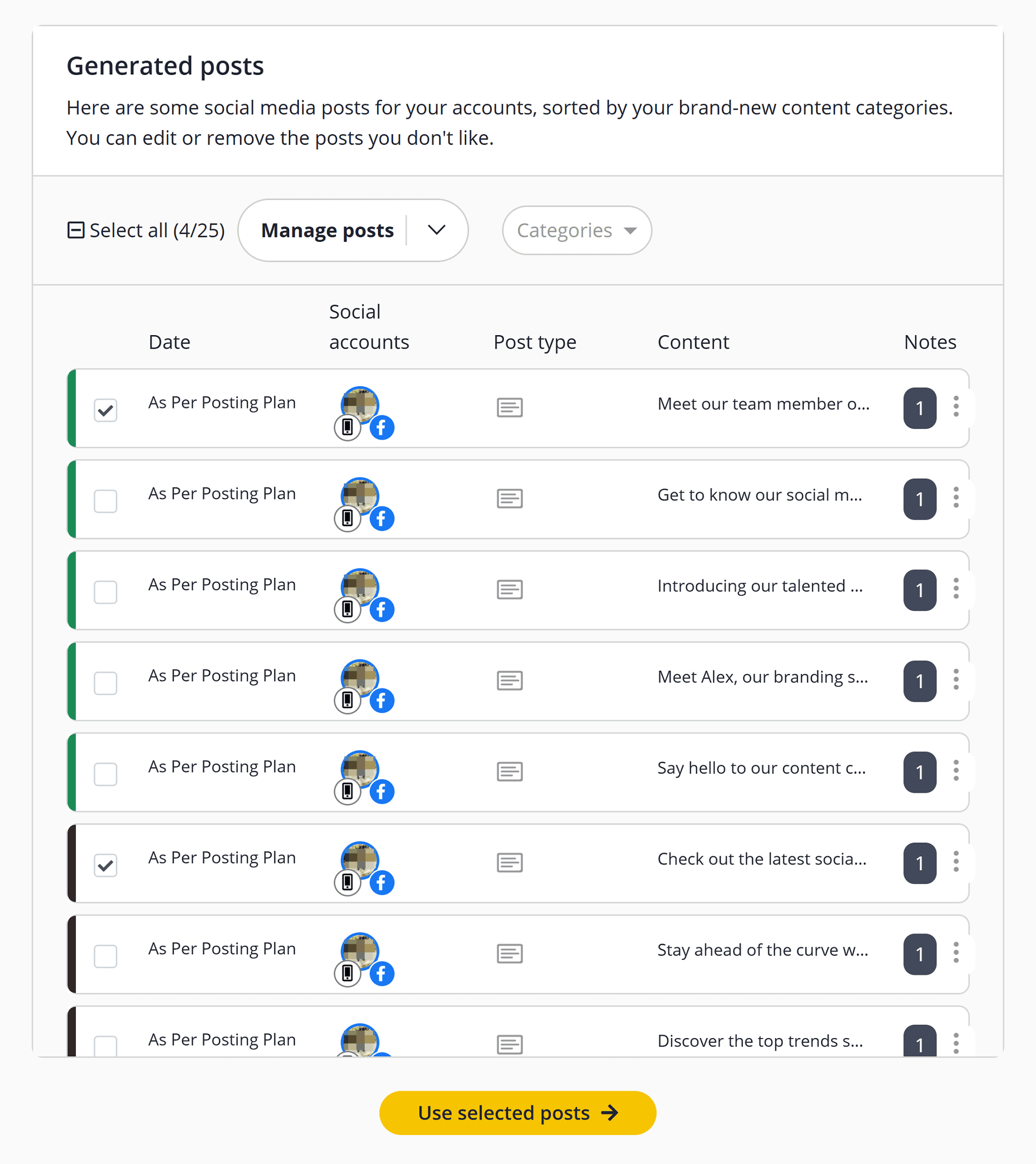 SocialBee – Social Media Copilot – Generated posts
