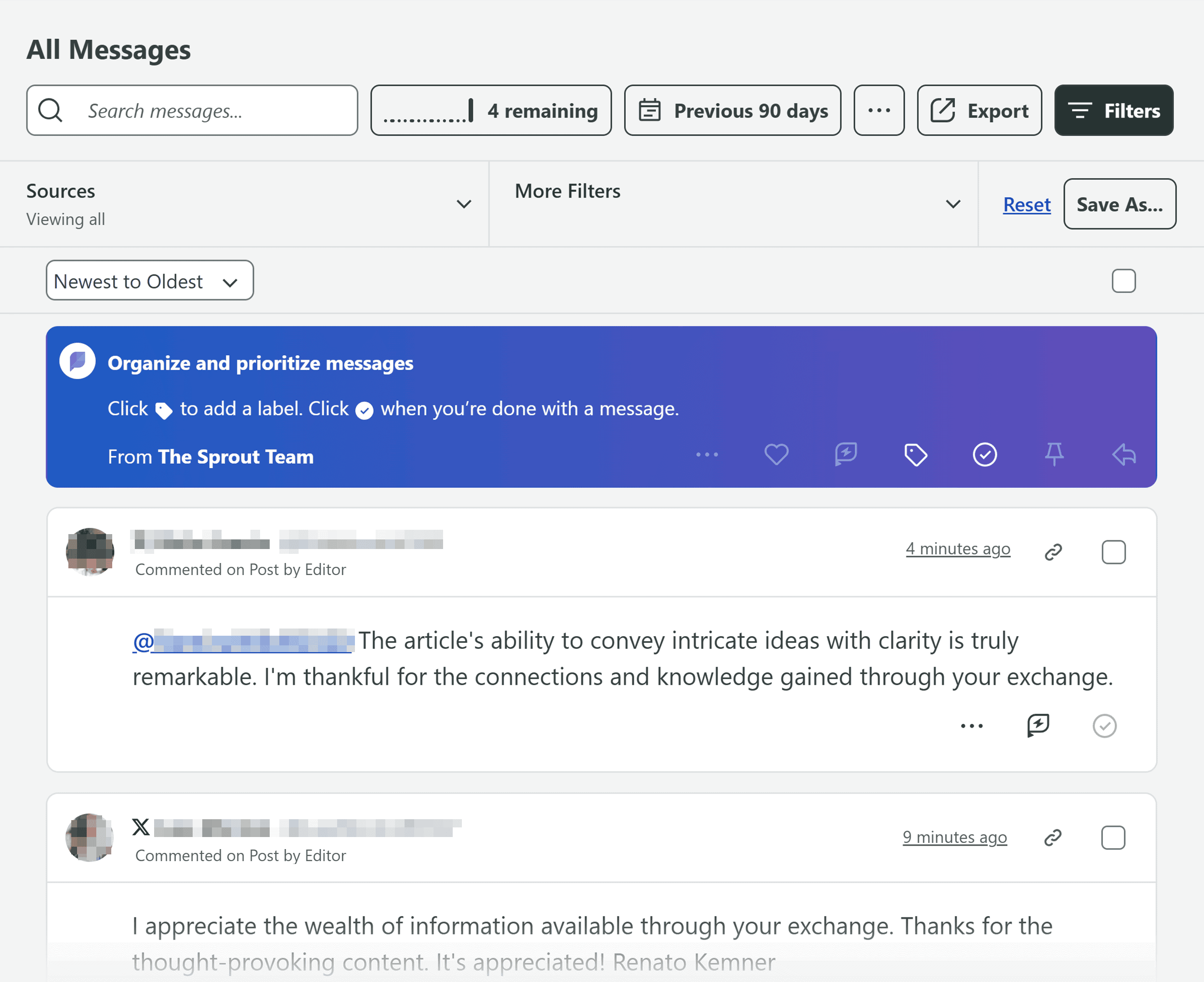 Sprout Social – All Messages