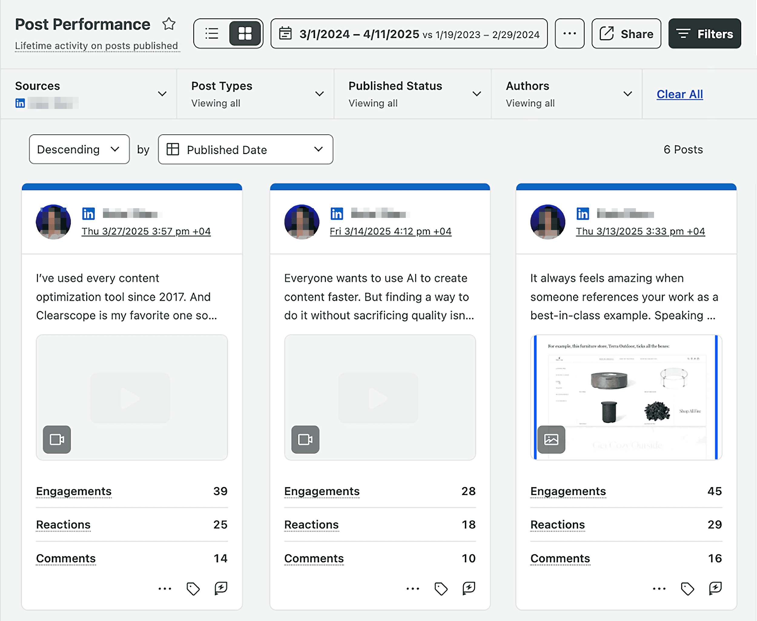 Sprout Social – Post Performance