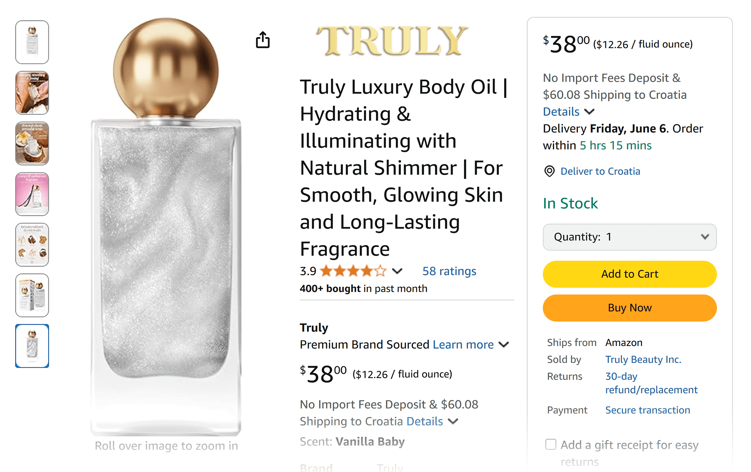 Amazon listings – Truly