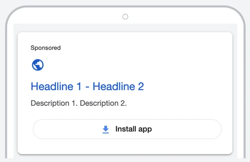 google ads assets - app asset
