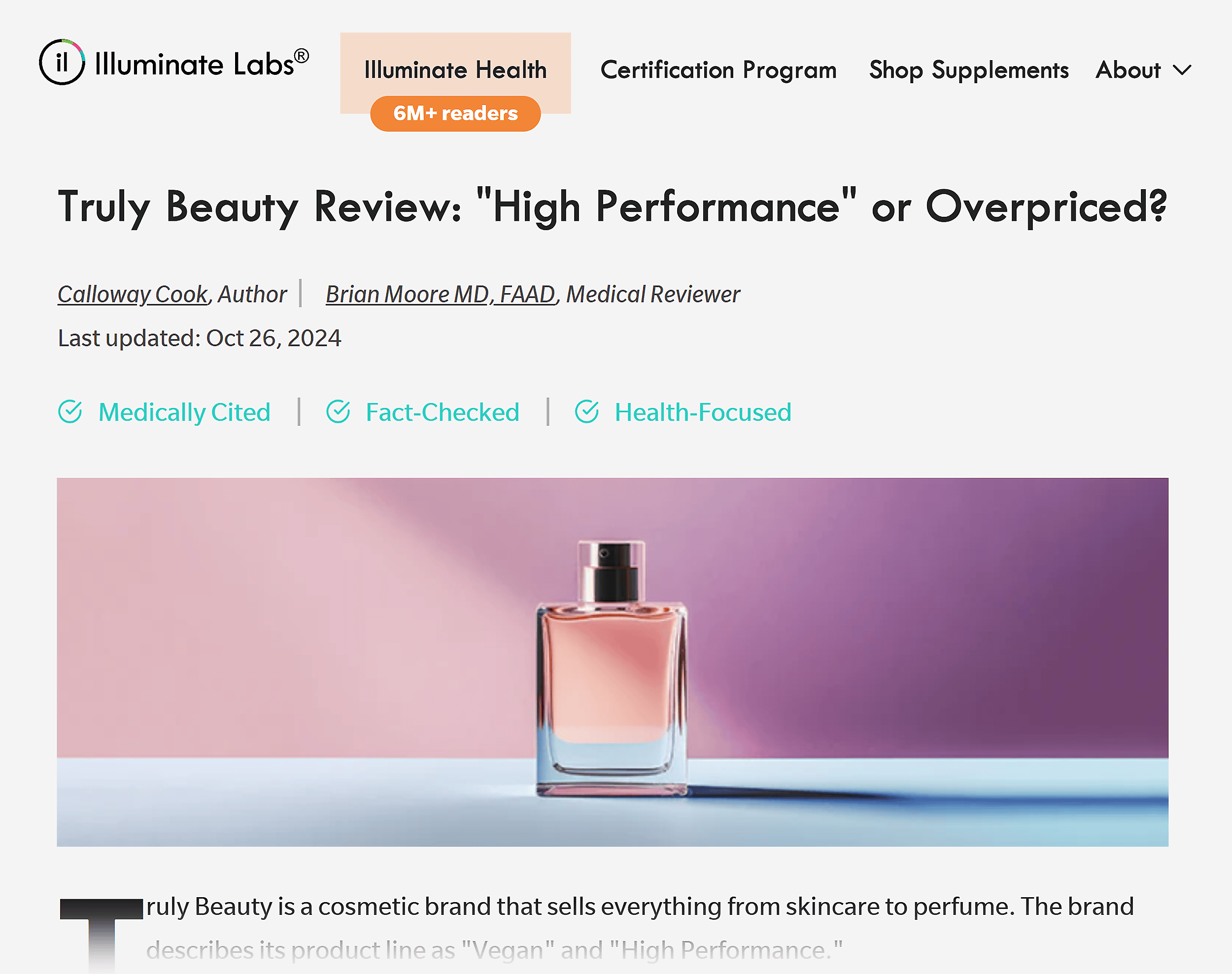 Illuminate Labs – Blog Health – Truly Beauty review