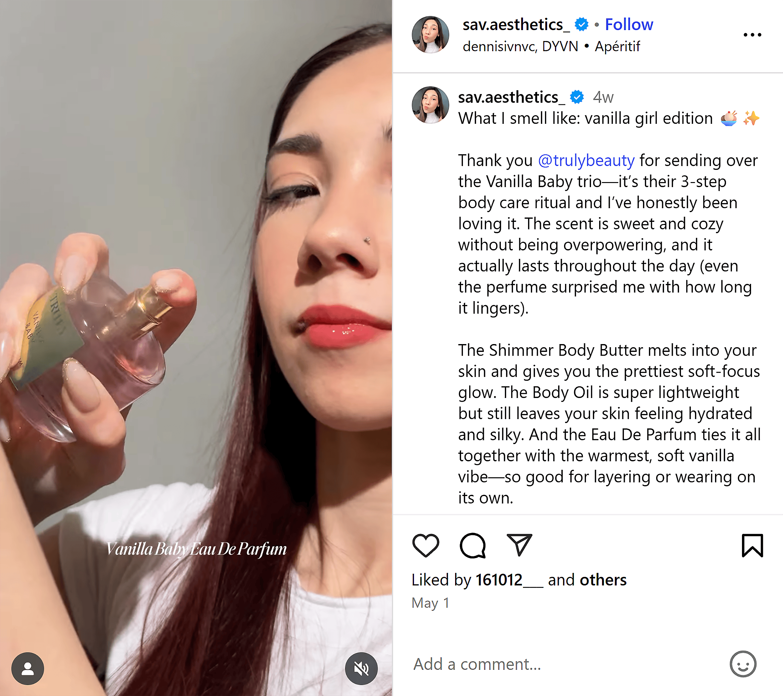 Instagram – Truly Beauty – Influencers