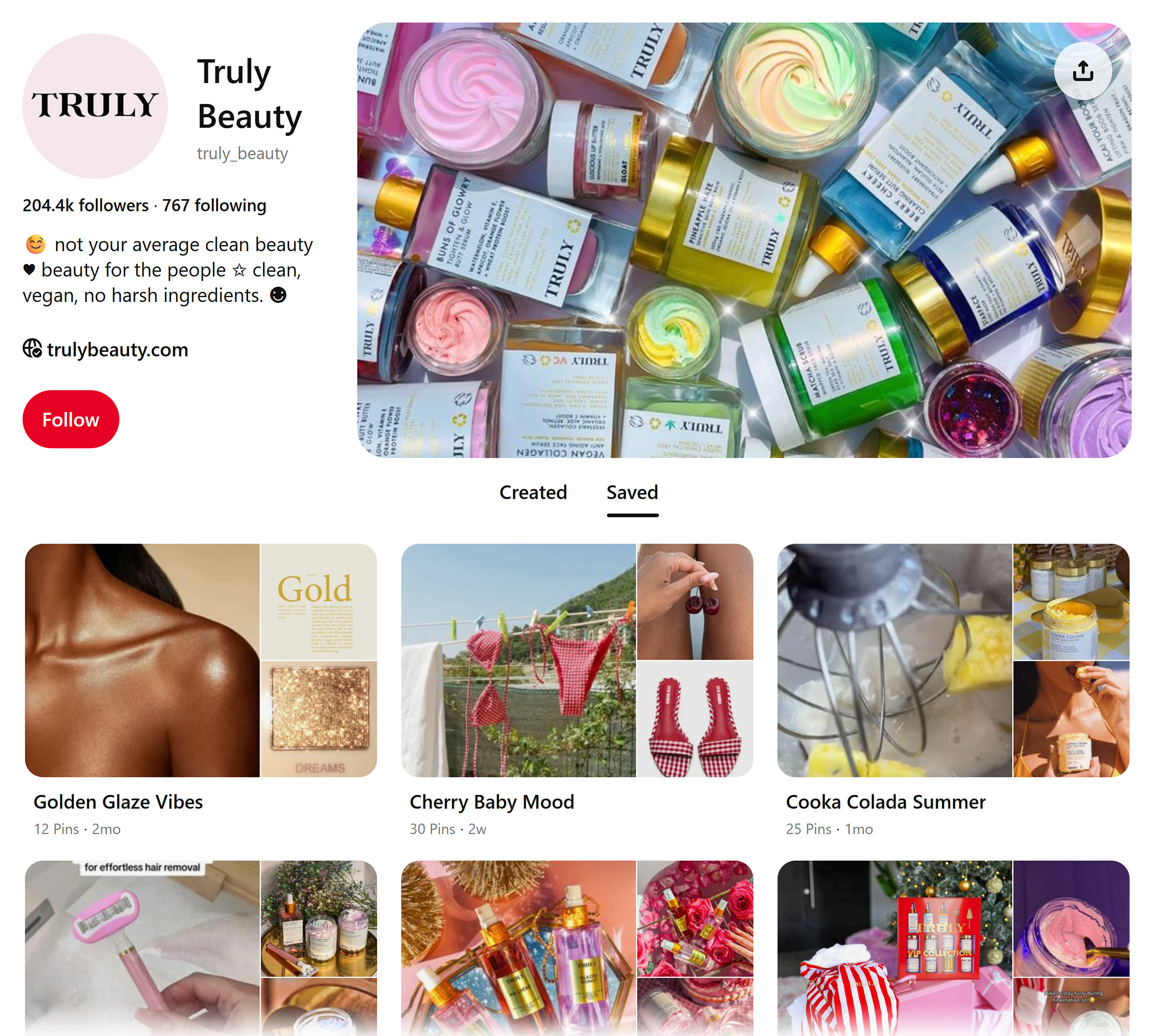 Pinterest – Truly Beauty
