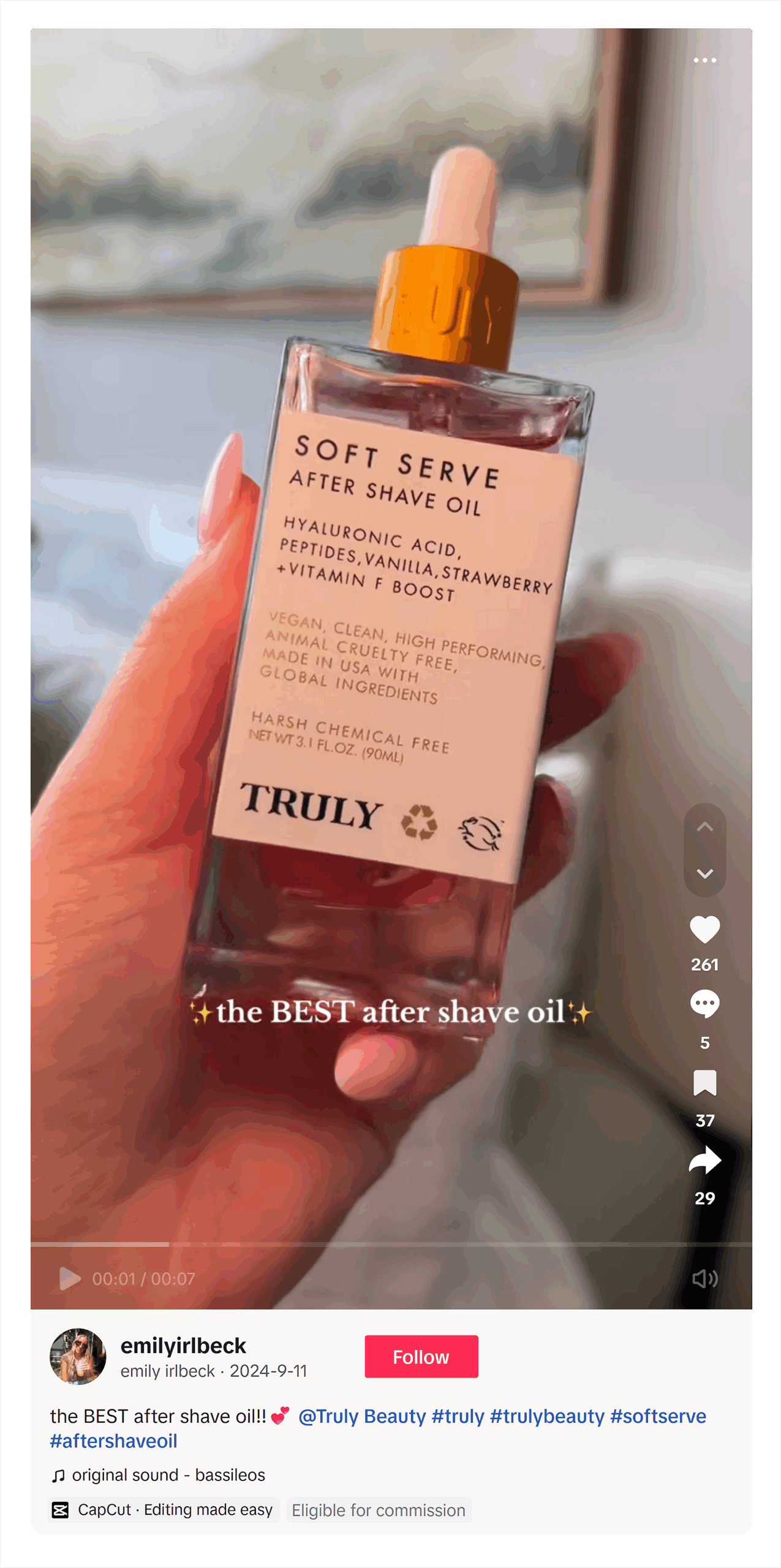 TikTok – Best after shave oil – Truly