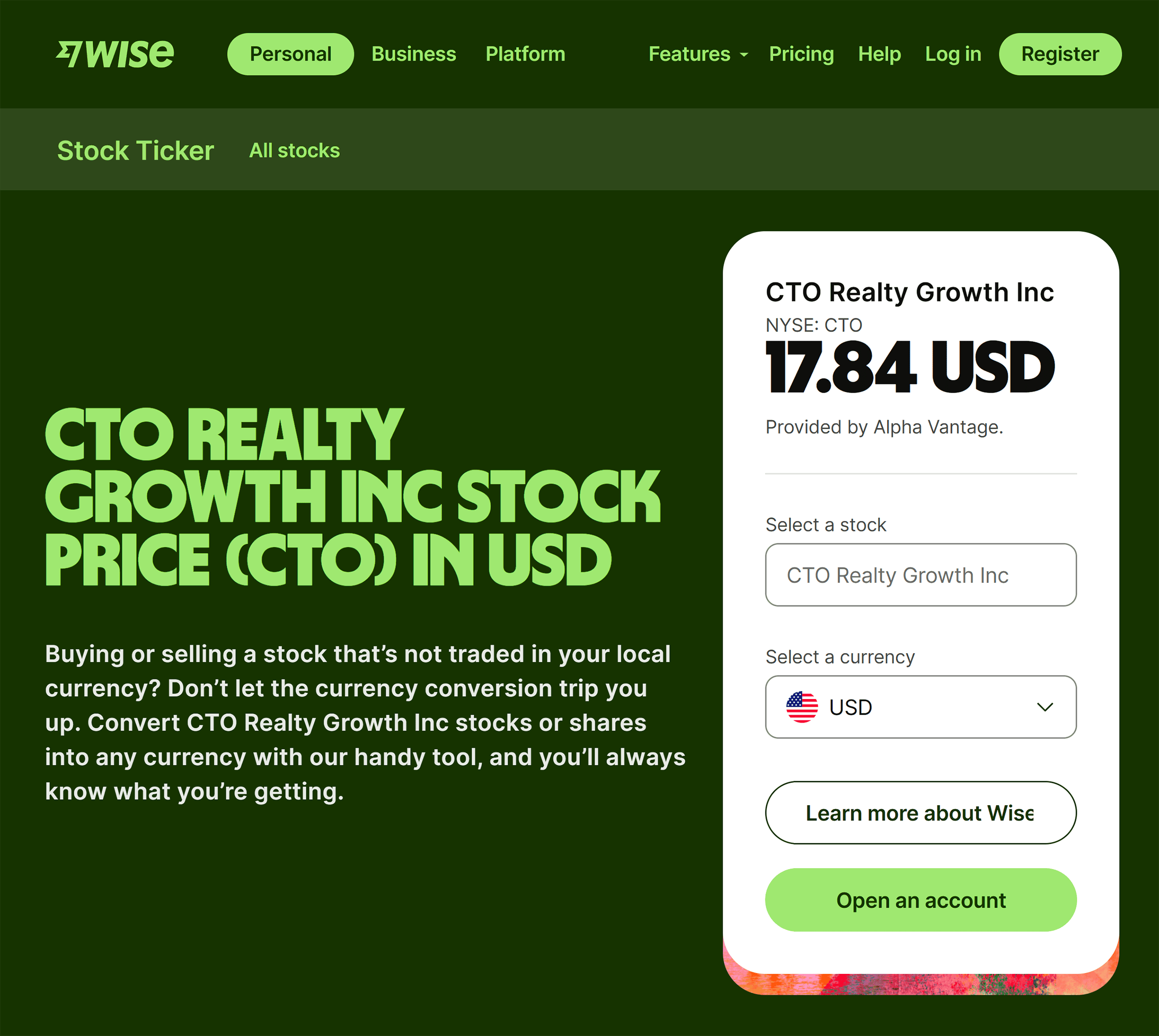 Wise – Stock Tickers