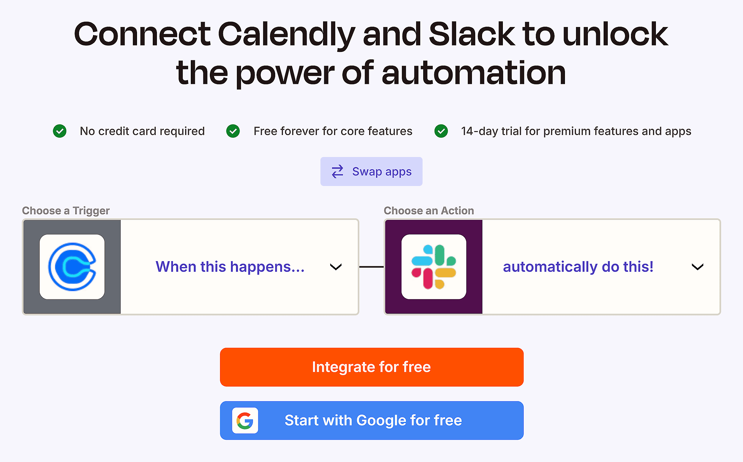 Zapier – Calendly and Slack