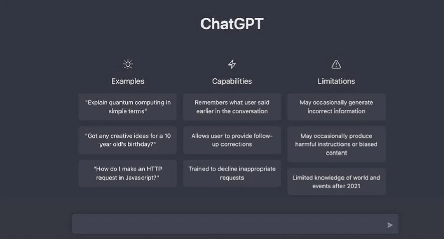 AI productivity tools - screenshot from Chatgpt
