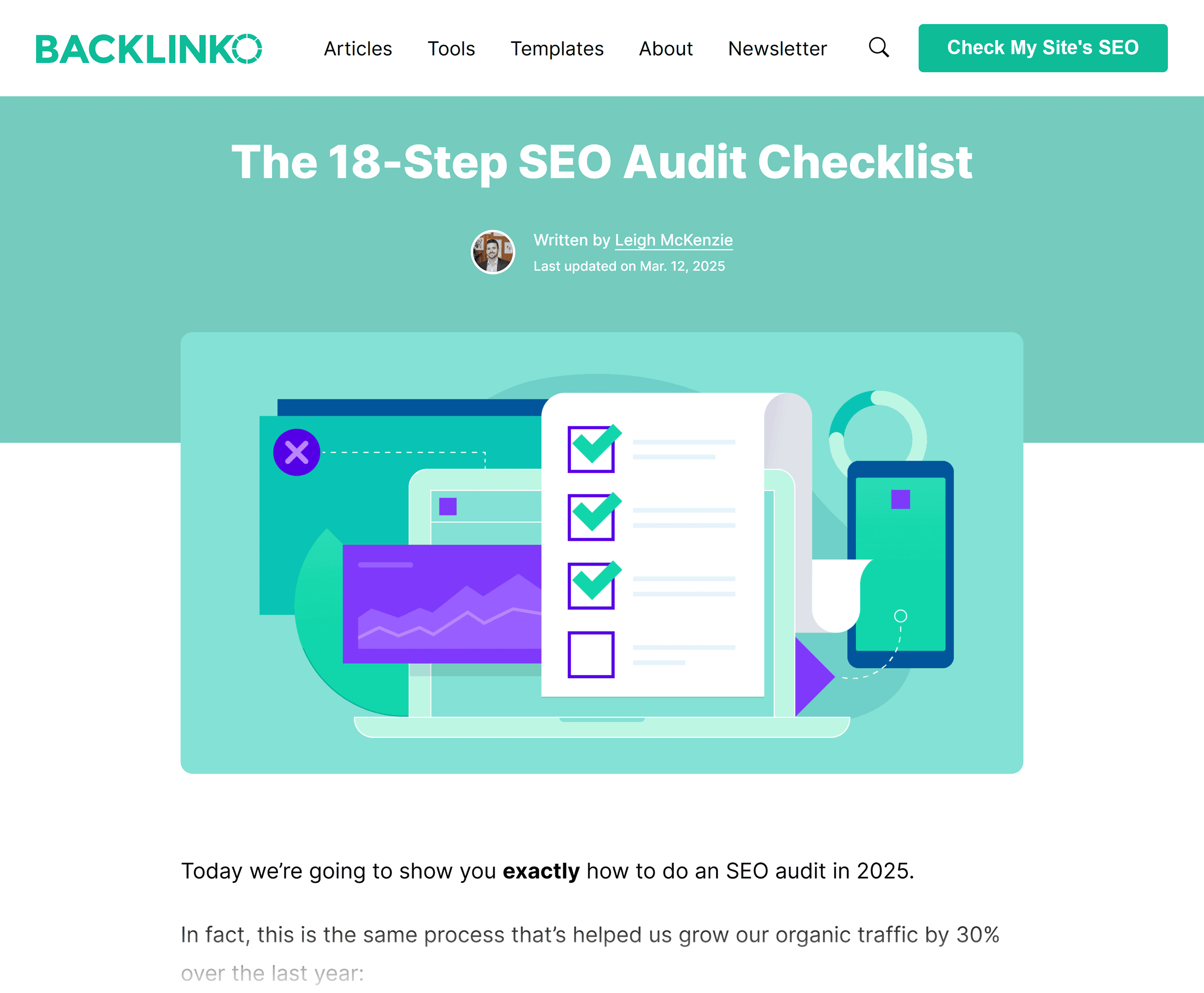 Backlinko – SEO Site Audit