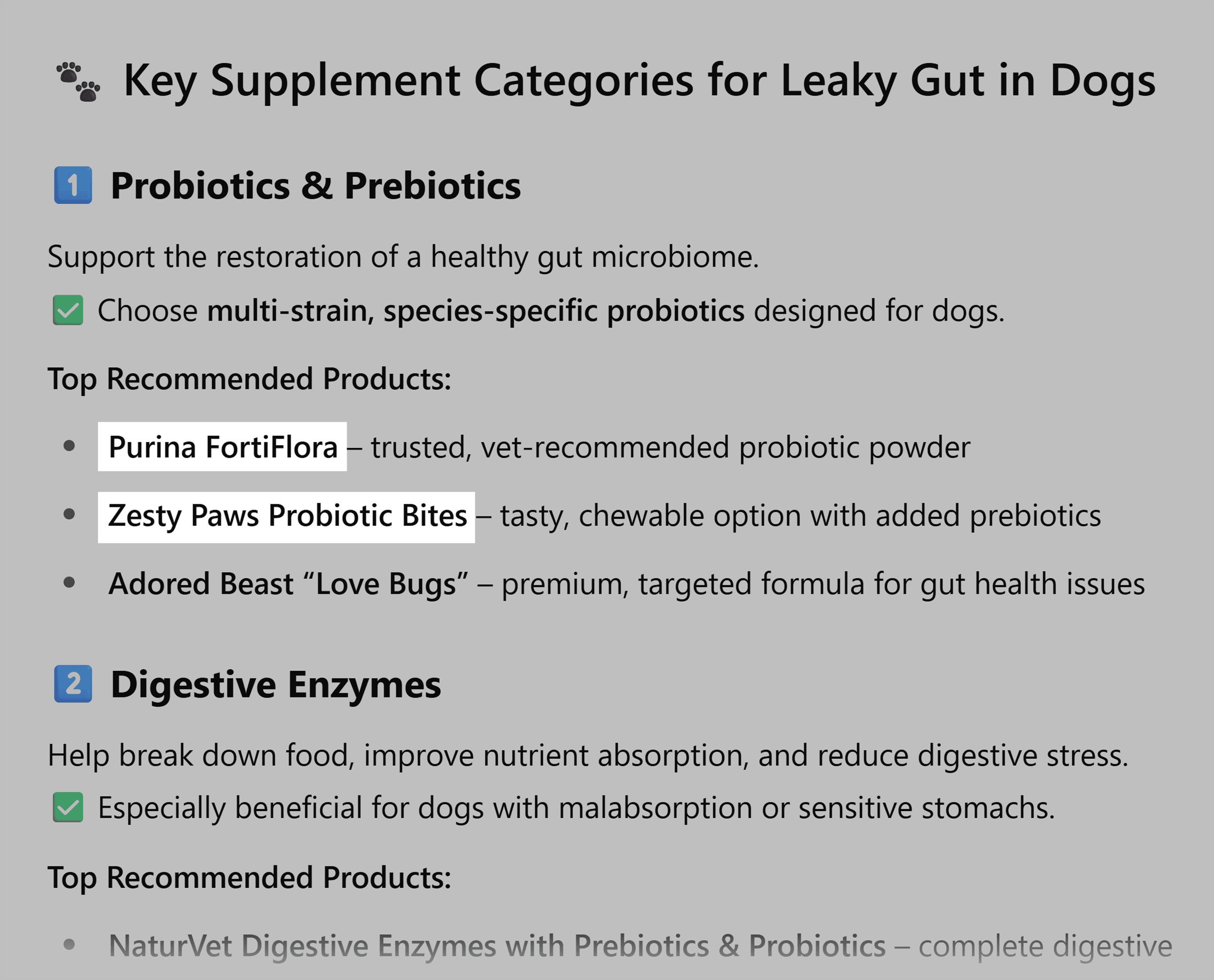 ChatGPT – Recommends products for dogs