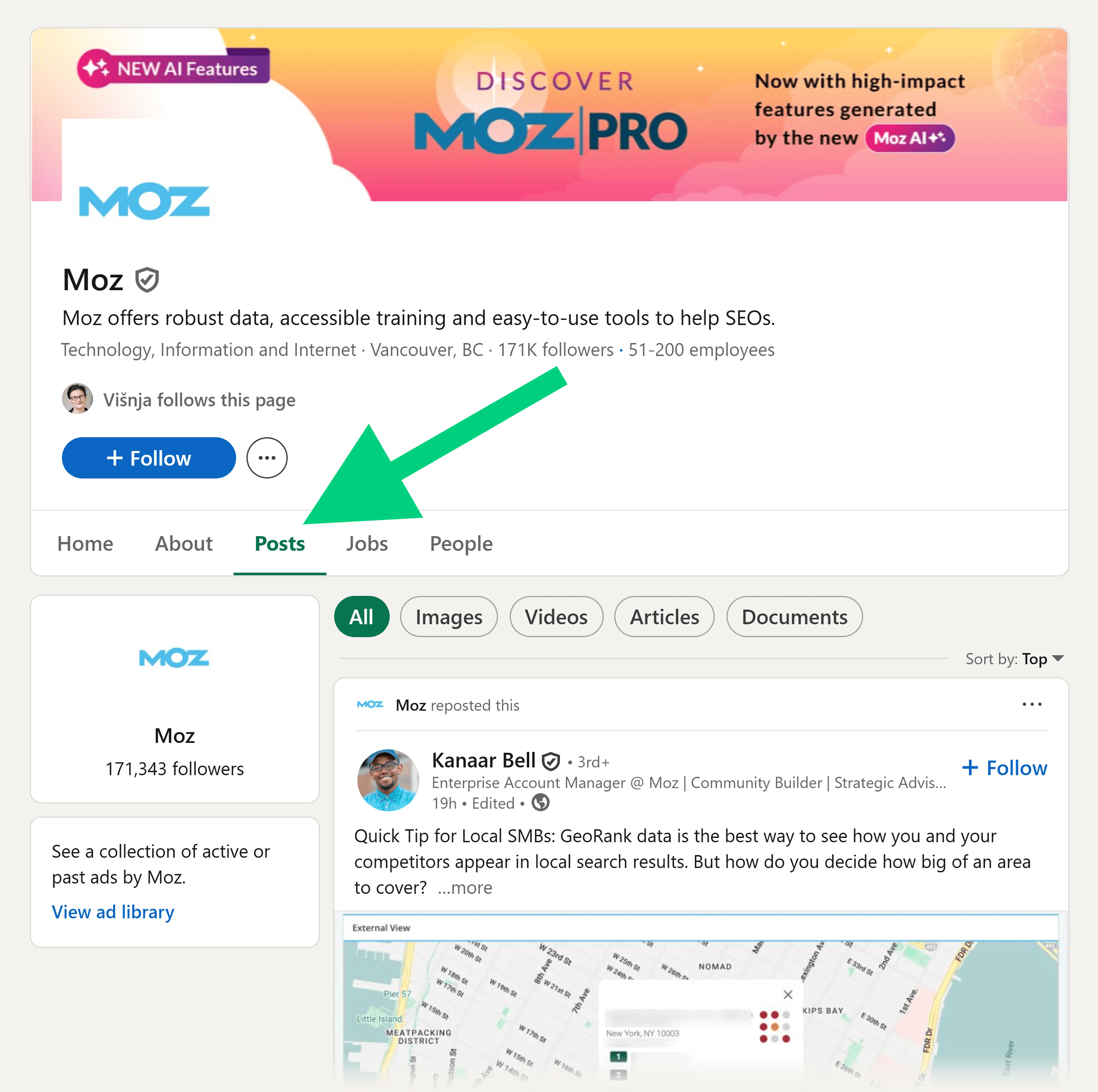 LinkedIn – Moz – Posts
