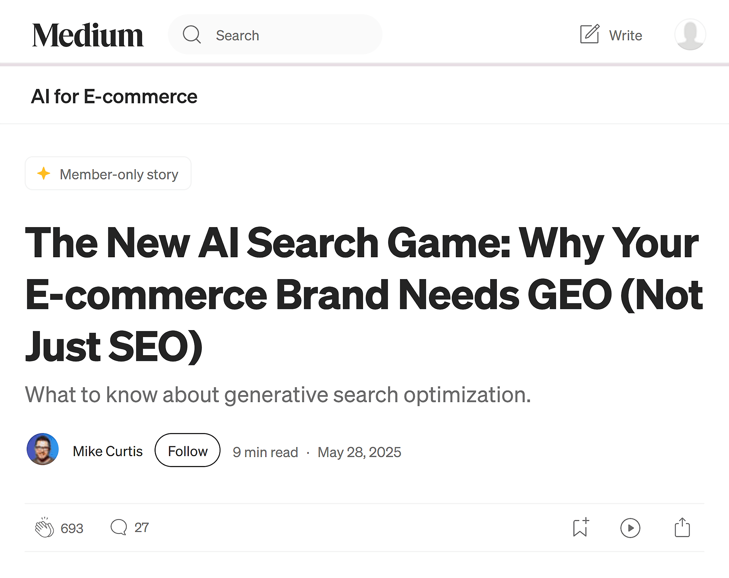 Medium – Third party platforms as LLM magnets