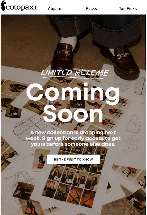 newsletter call to action example