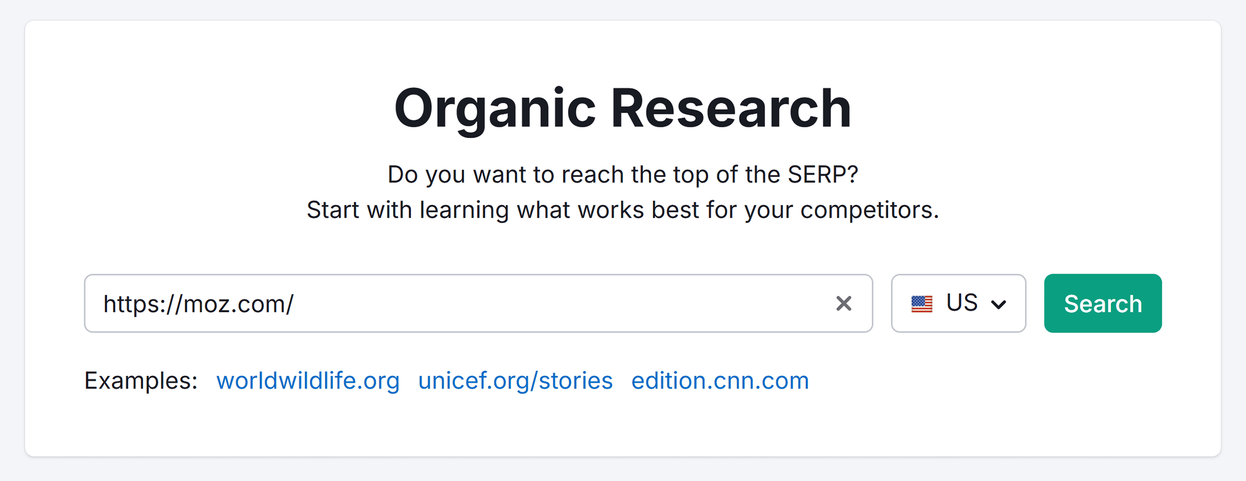 Organic Research – Moz – Search
