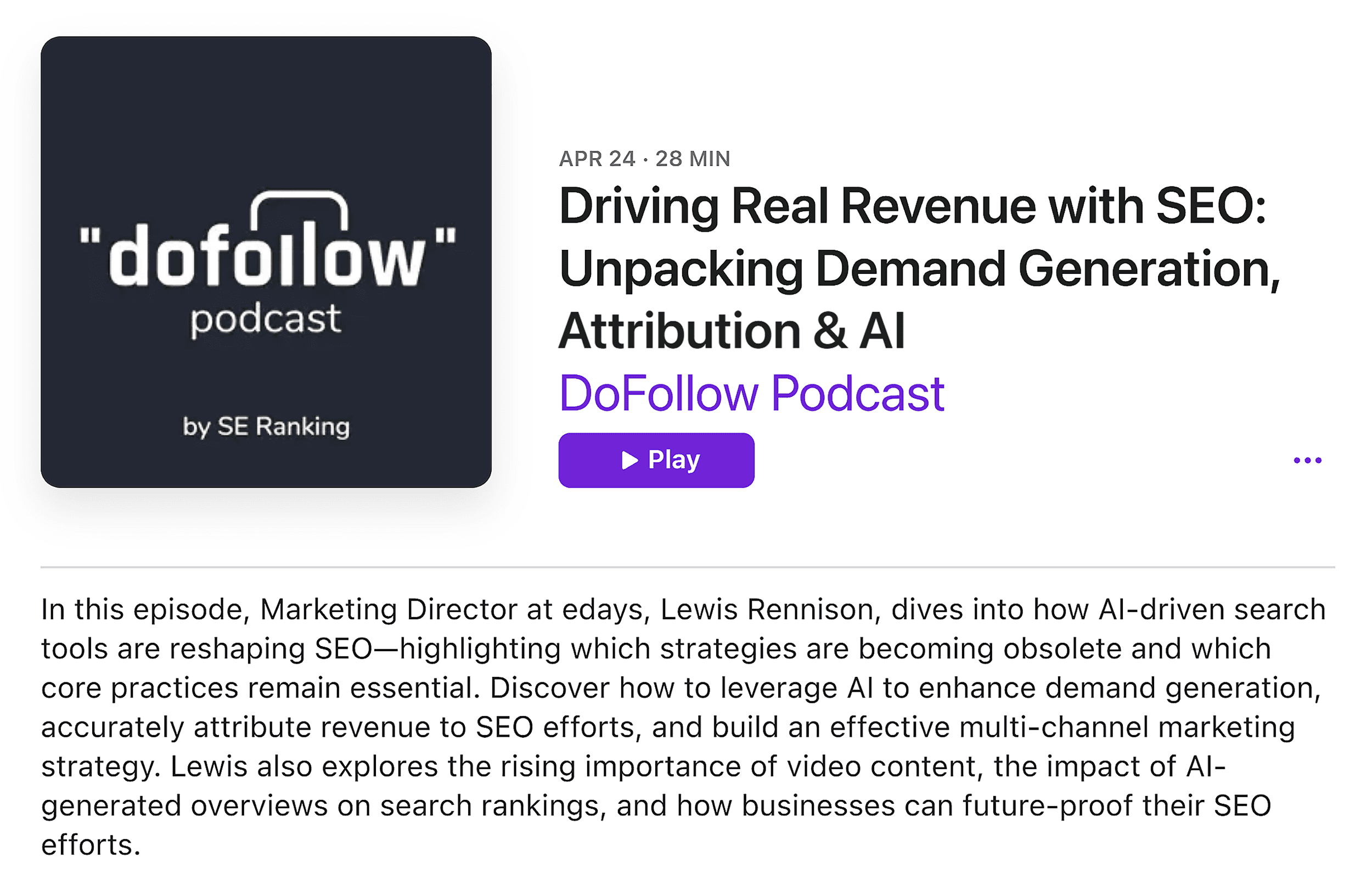 SE Ranking – DoFollow Podcast – Killer topics