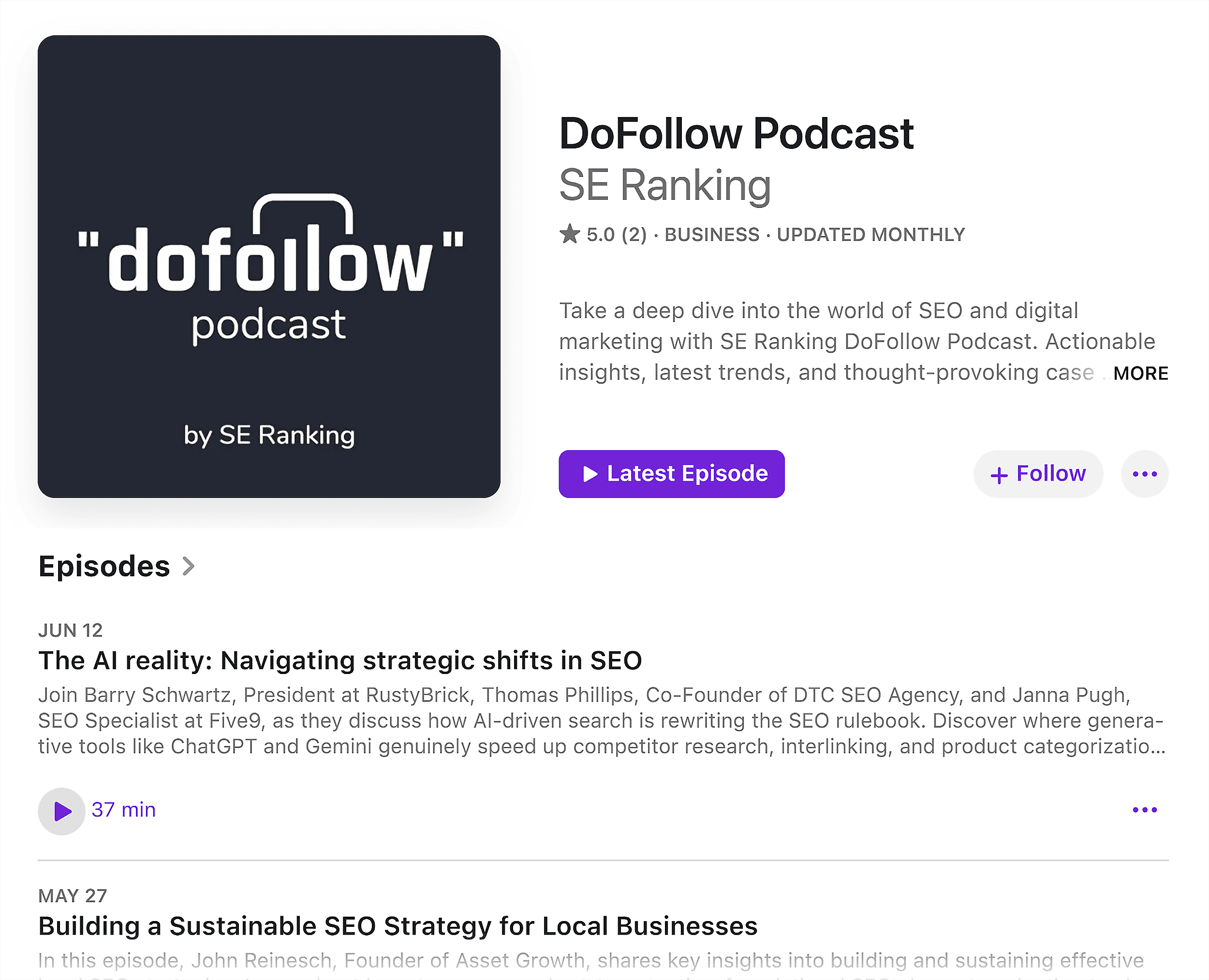 SE Ranking – DoFollow Podcast