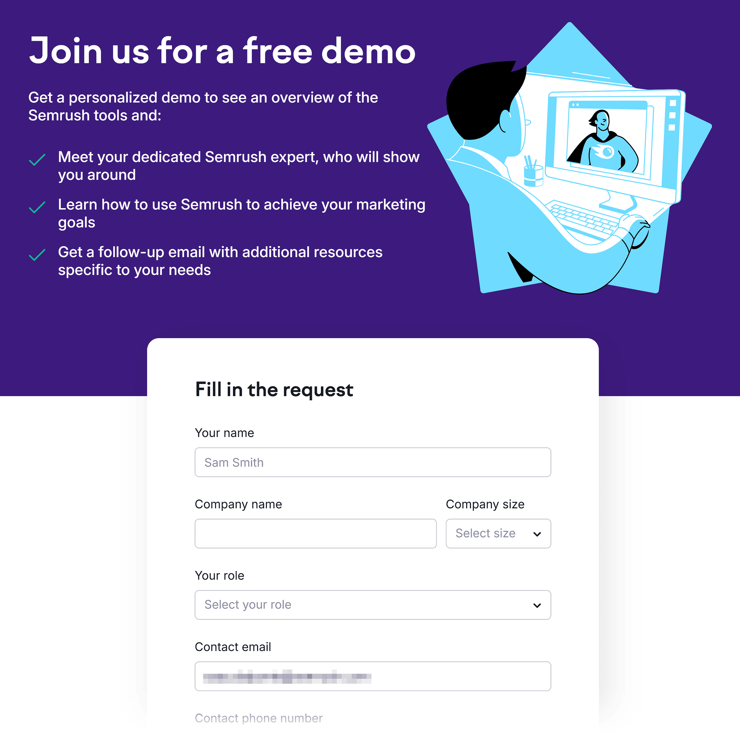 Semrush – Request demo