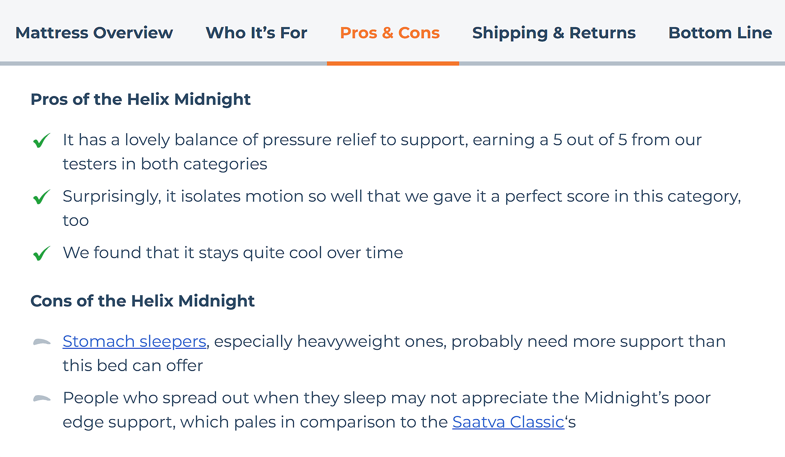 Sleep Advisor – Pros & Cons