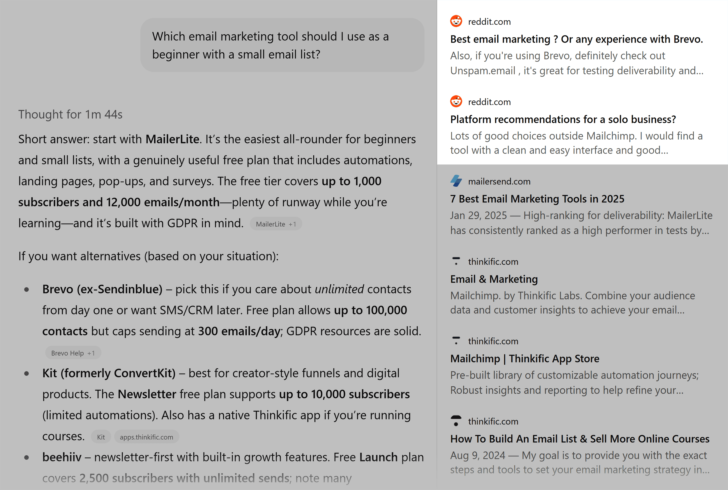 ChatGPT – Prompt – UGC from forums