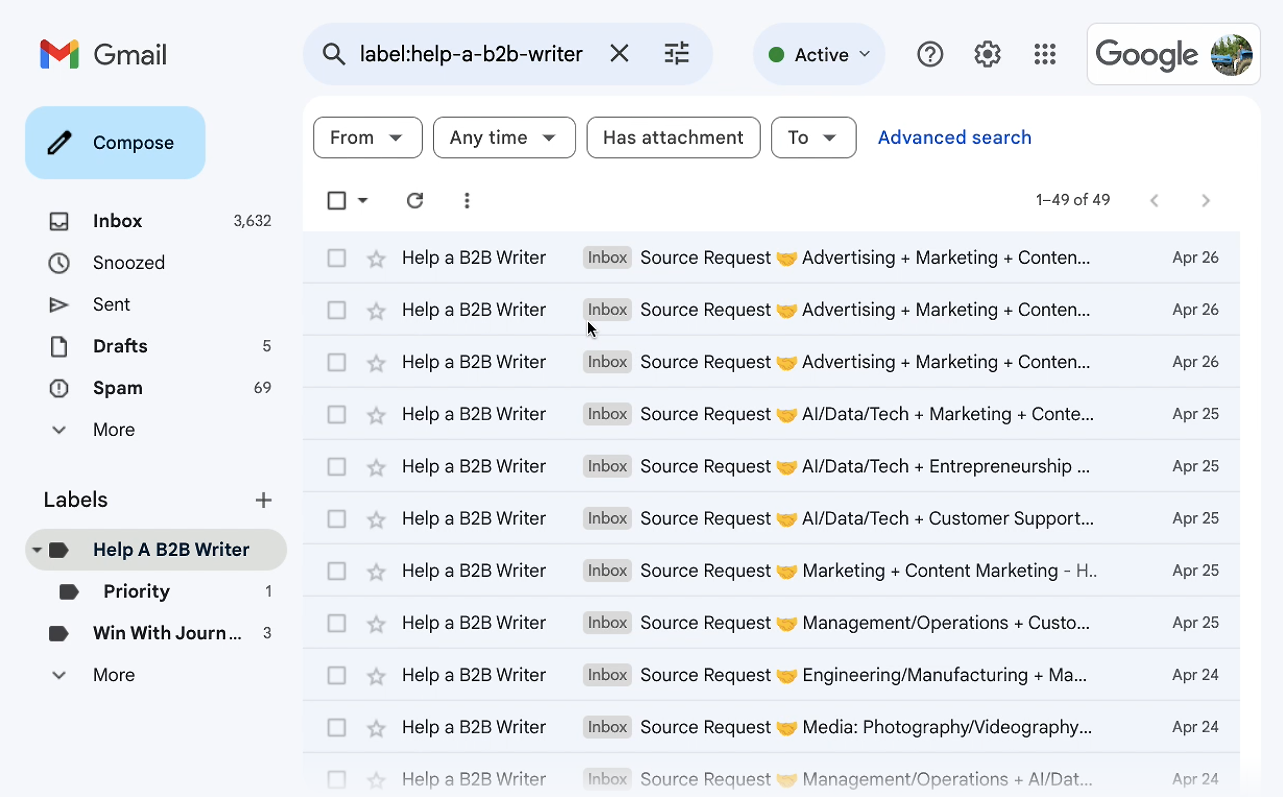 Gmail – Inbox chaos