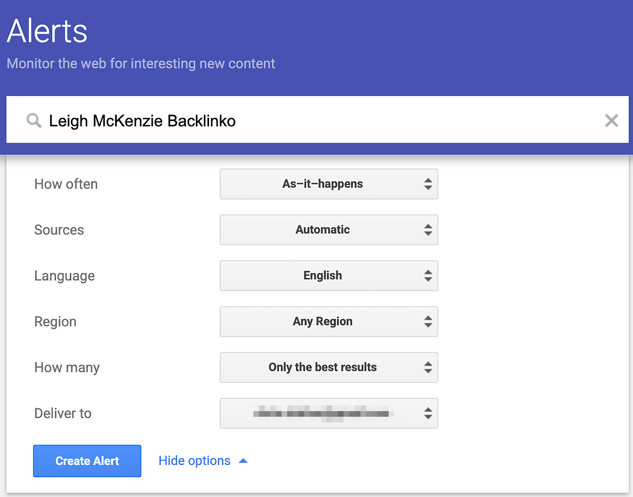 Google Alerts – Leigh McKenzie Backlinko