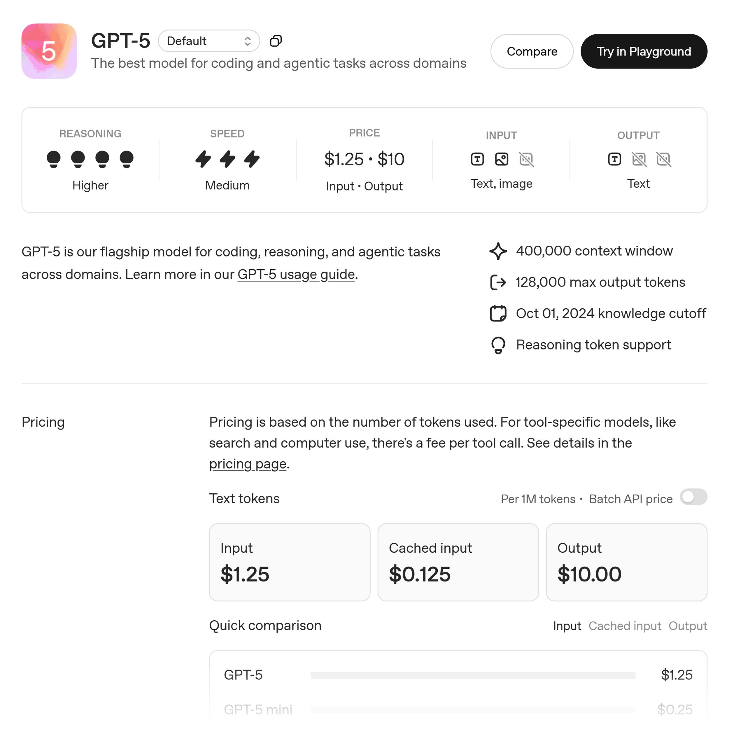 OpenAI – GPT-5 model