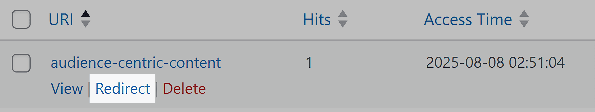 Rank Math SEO – Redirect from dashboard