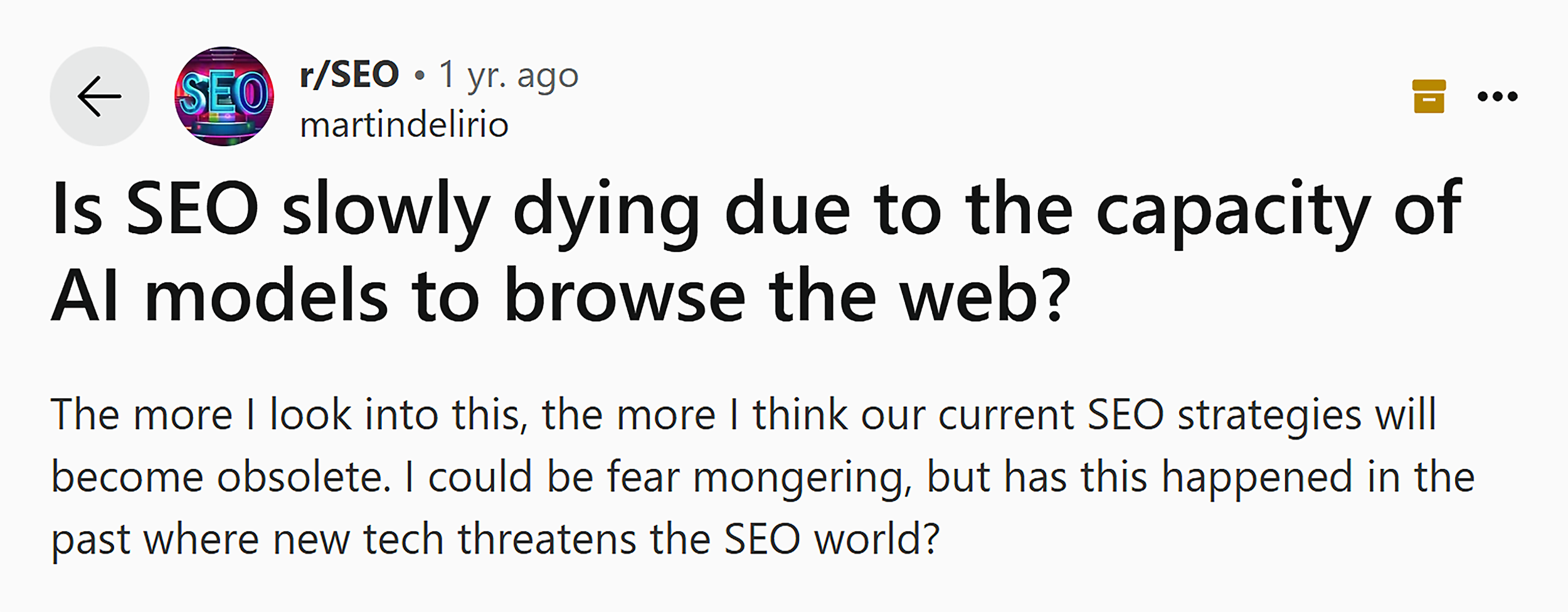 Reddit – r/SEO – Comments