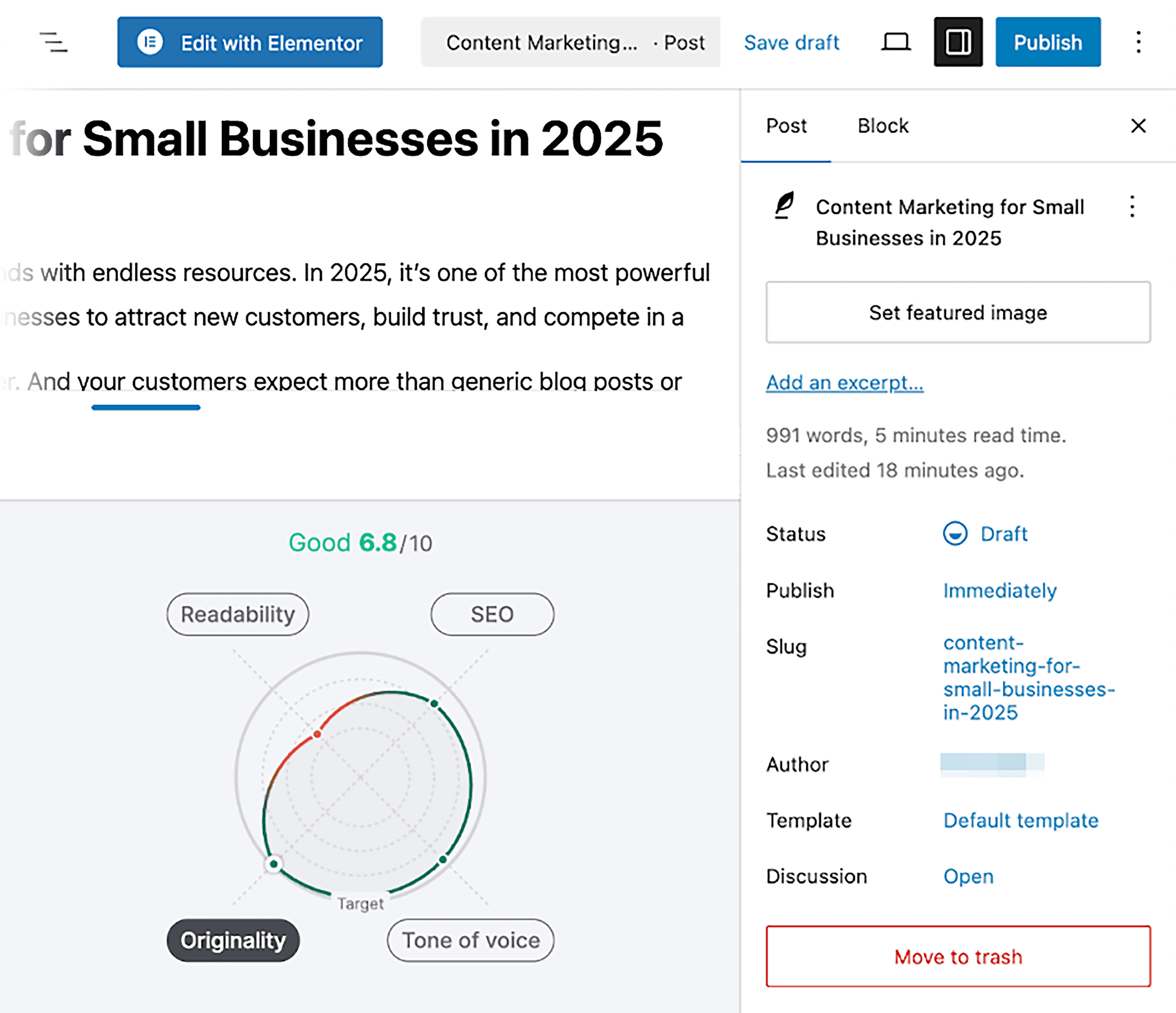 Semrush SEO Writing Assistant