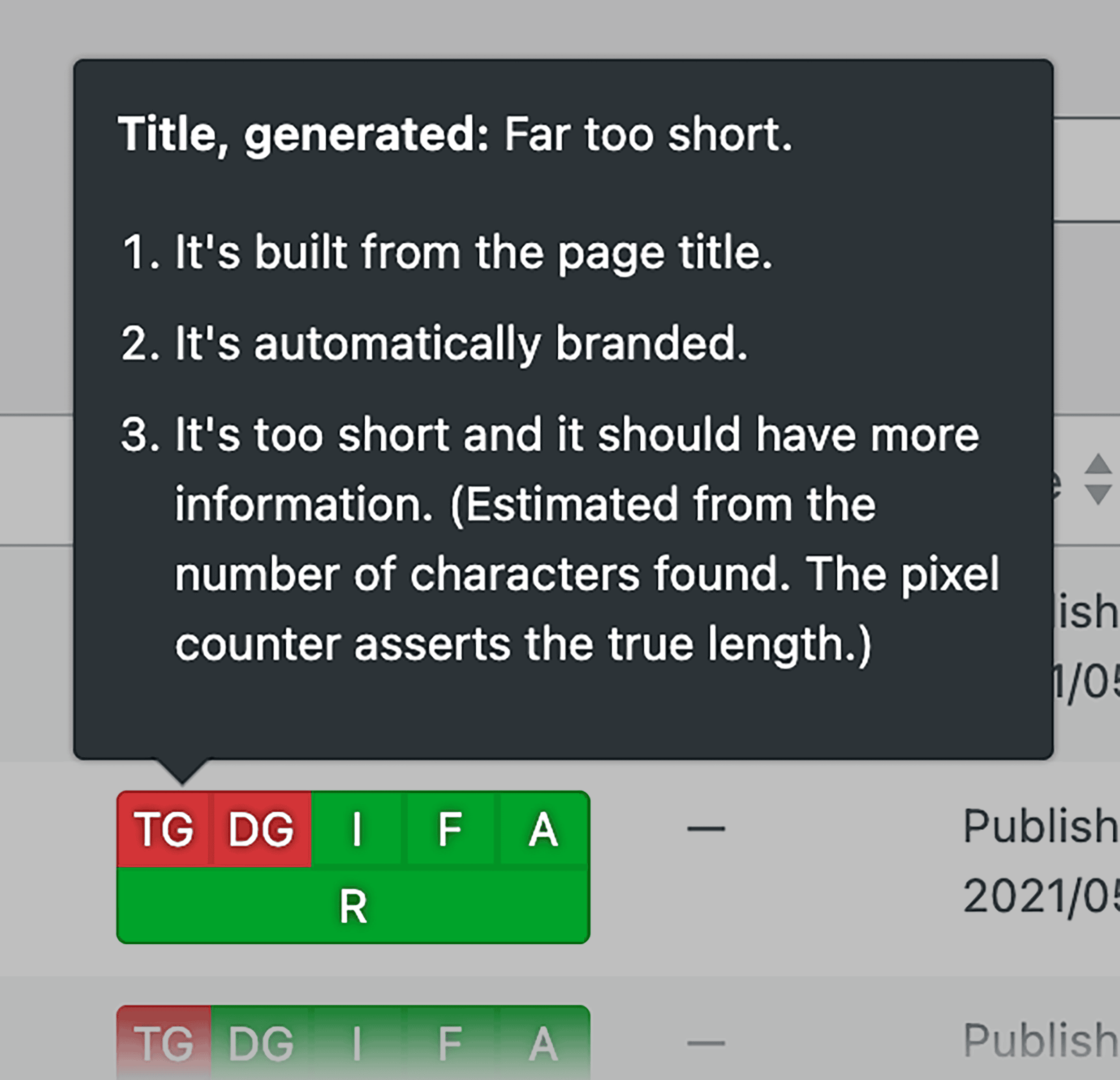 The SEO Framework – Title lack information