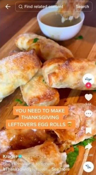 Fall content ideas -Thanksgiving leftovers post.