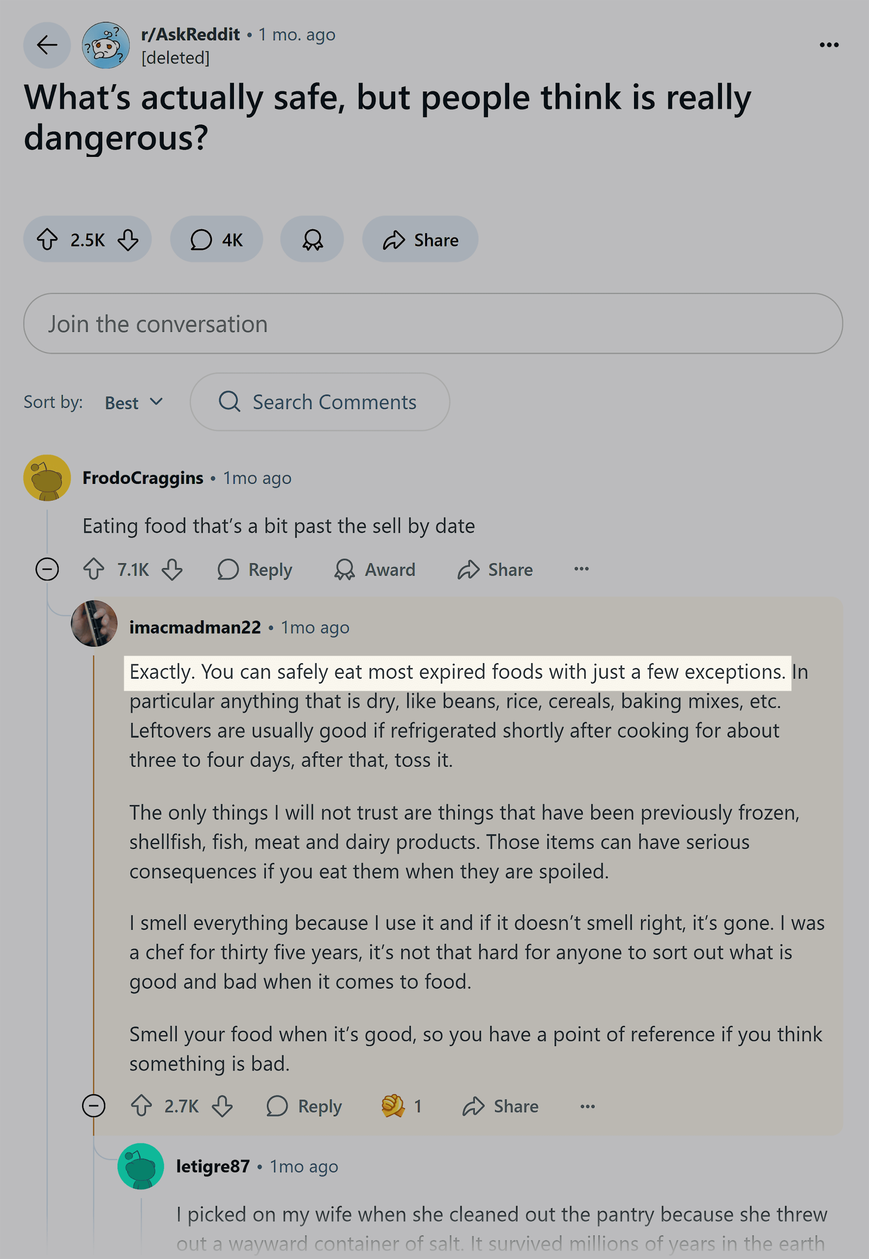 Reddit – Acknowledge plus build